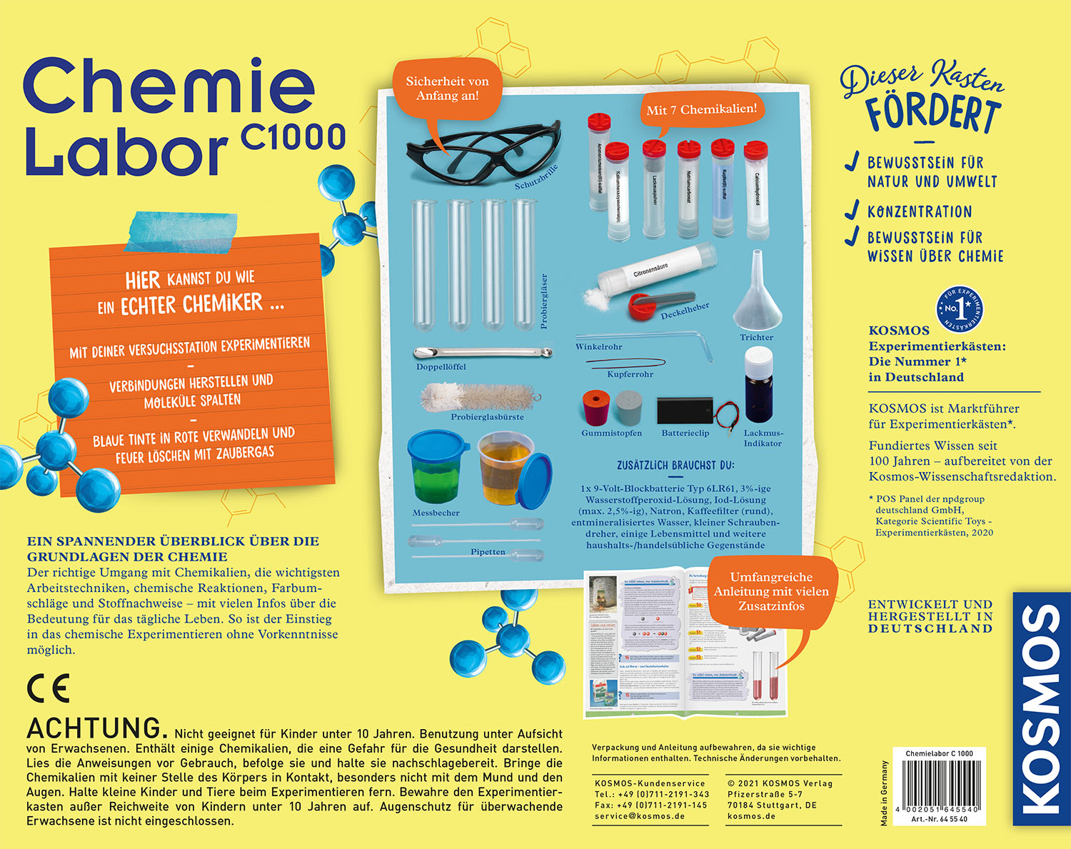 Chemielabor C1000, Experimentierkasten