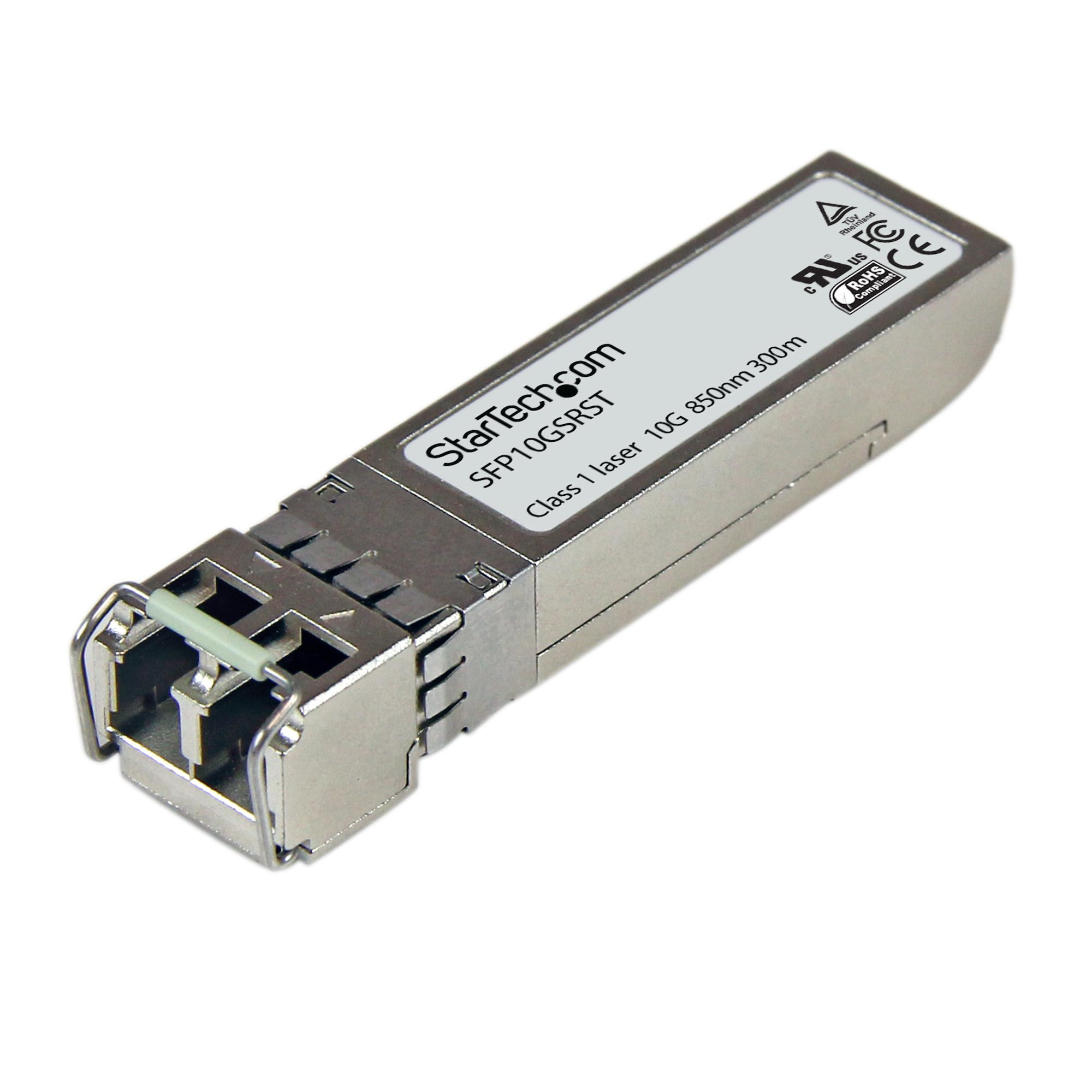 STARTECH.COM Cisco kompatibel 10GBase-SR Gigabit SFP+ Transceiver Modul MM LC - Mini-GBIC bis 300m - Glasfaser Transceiver DDM 8
