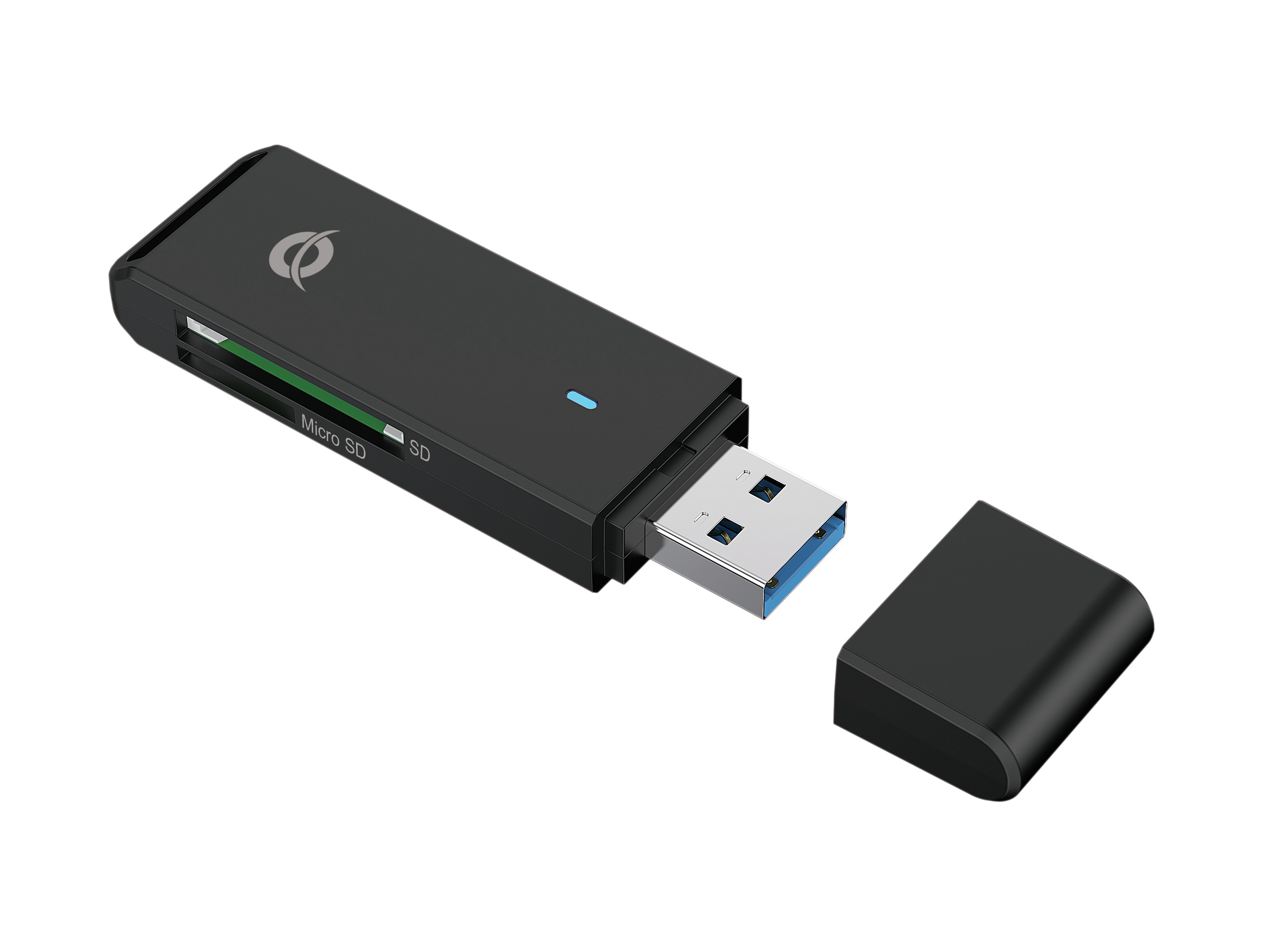 CONCEPTRONIC Kartenleser USB-A3.2->TF/Micro-SD3.0 schwarz