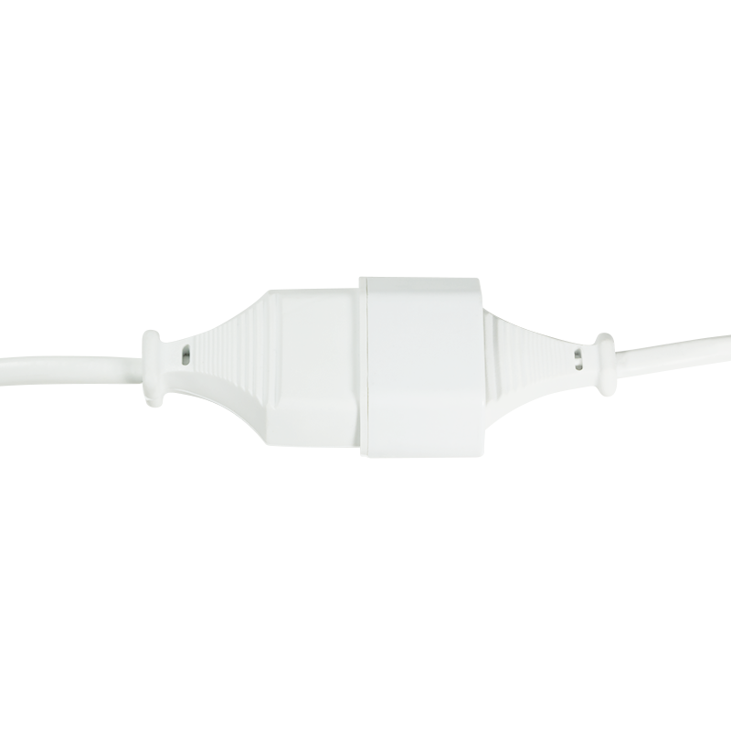 Logilink Netzkabel Euro CEE 7/16 Stecker zu Dose, 2m, WeiÃ