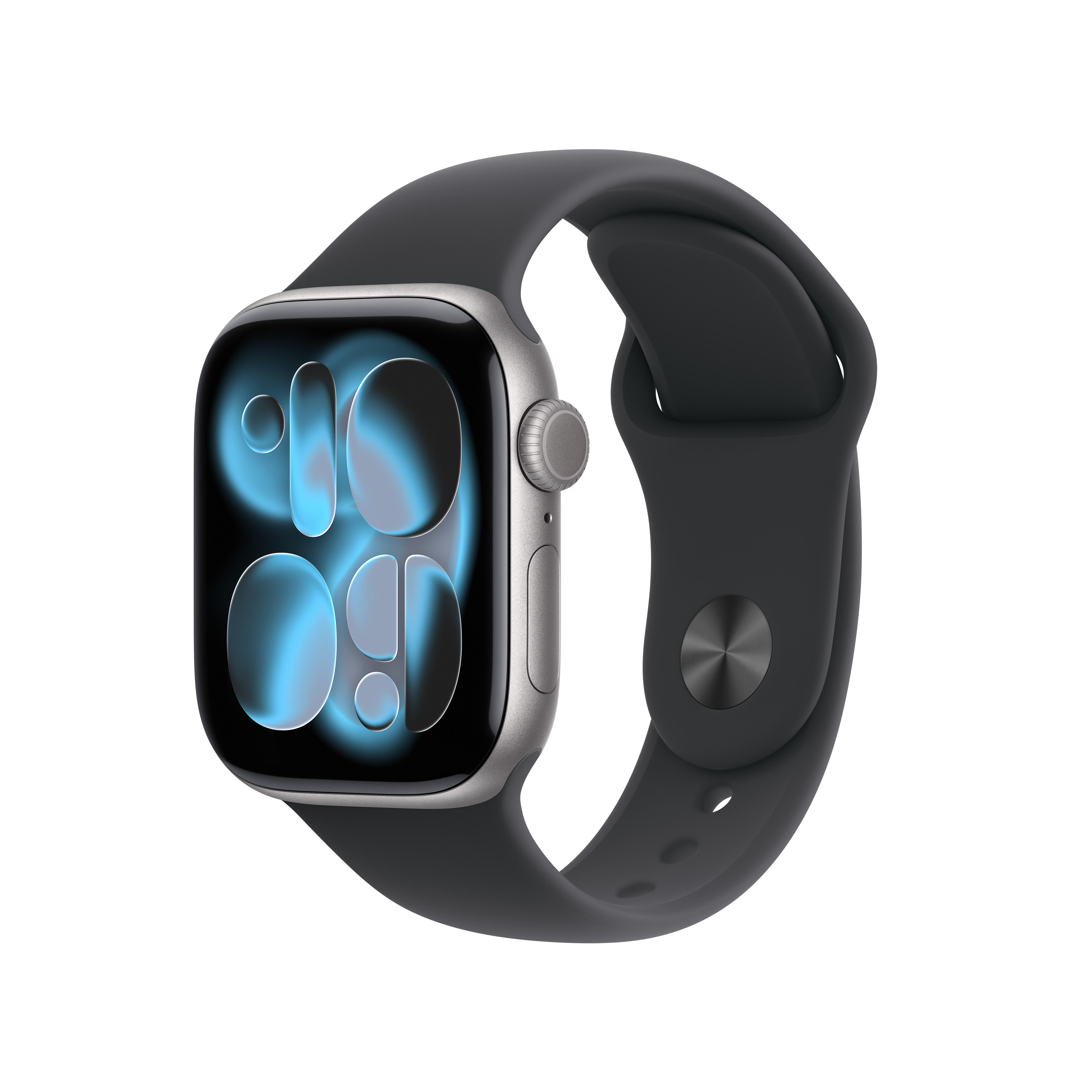 Apple Watch Series 11 42 mm Aluminium (GPS) Sportarmband S/M schwarz, space gray