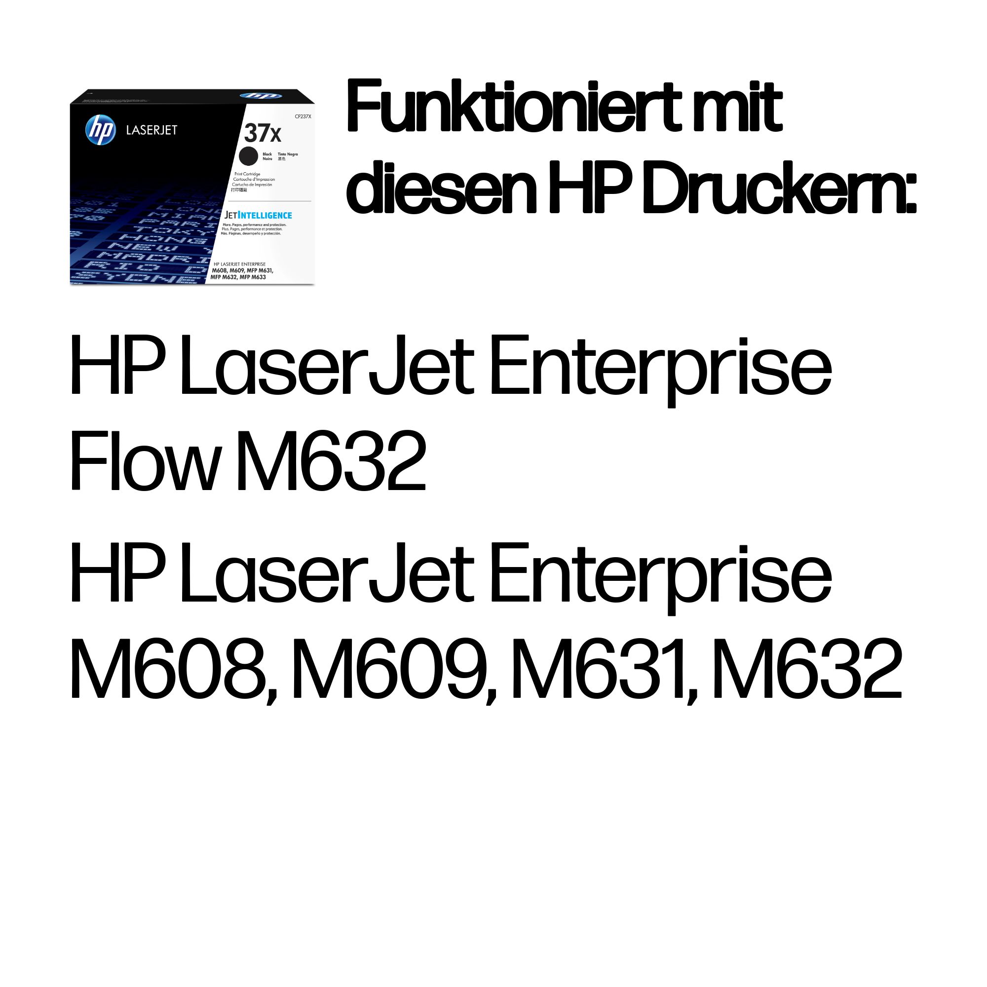HP 37X (CF237X) schwarz Tonerkartusche