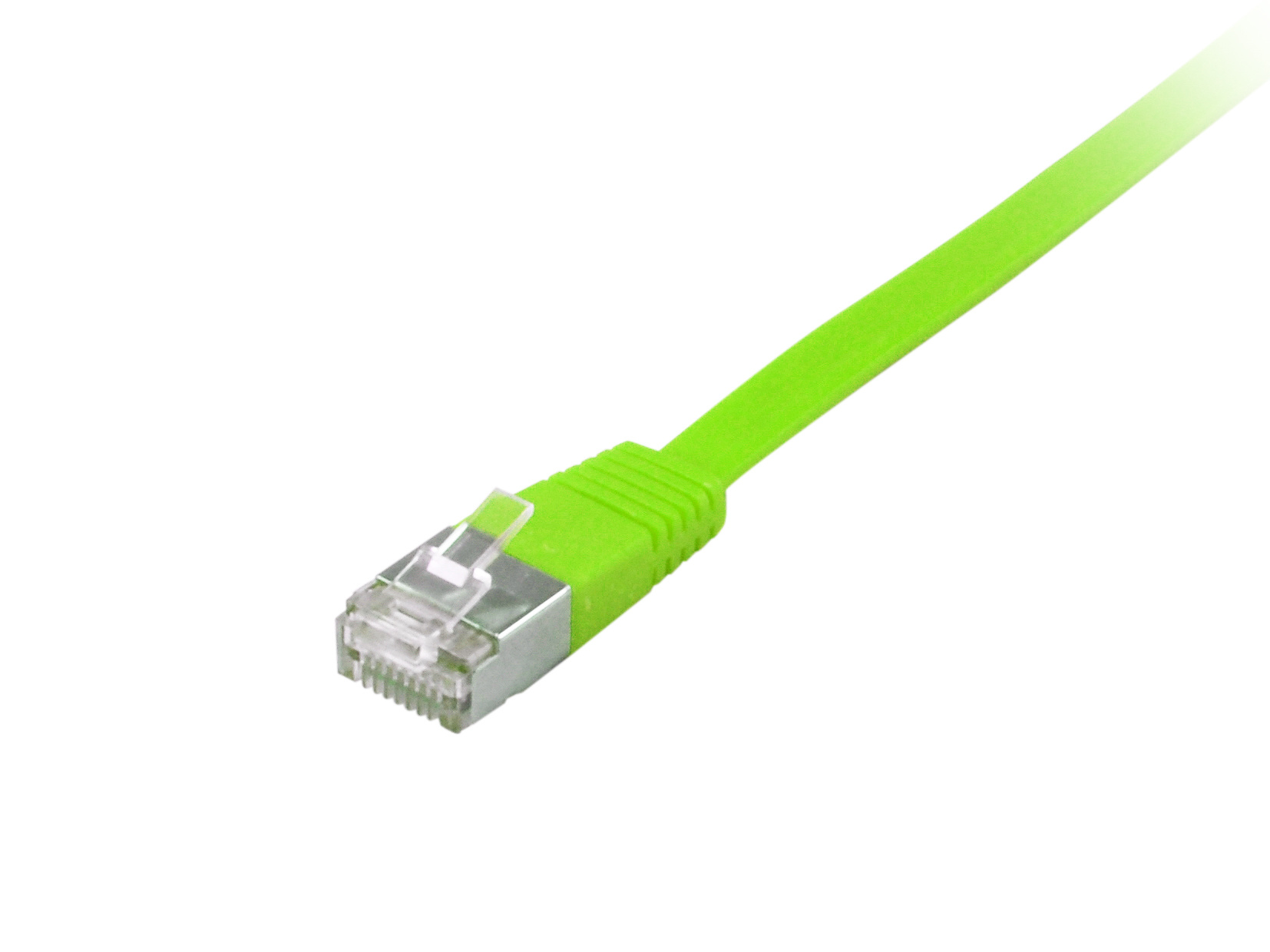 Equip Patchkabel Cat6A Flat U/FTP 2xRJ45 1.00m grün LSZH Polybeutel