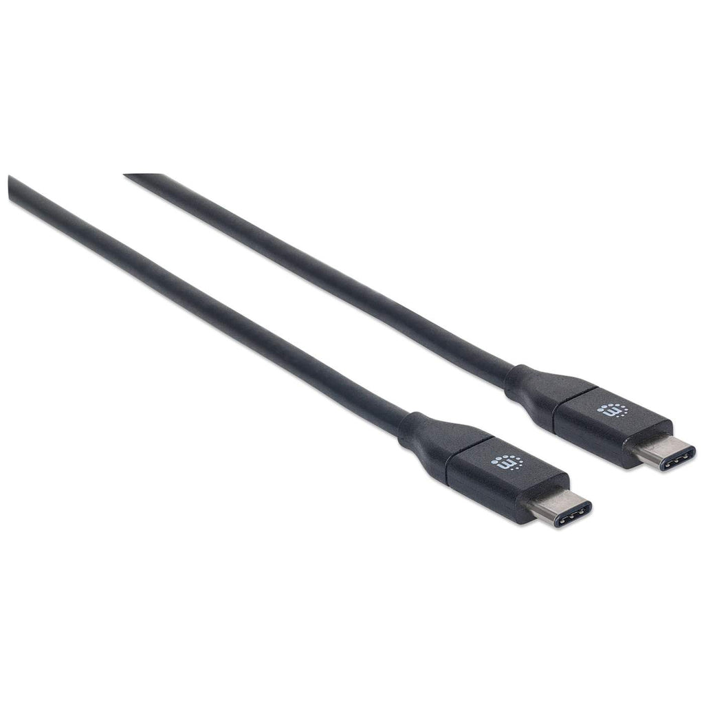 MANHATTAN USB 3.1 Typ C Gen2 Kabel 0,5m Typ C-Stecker auf Typ C-Stecker 10 Gbit/s schwarz