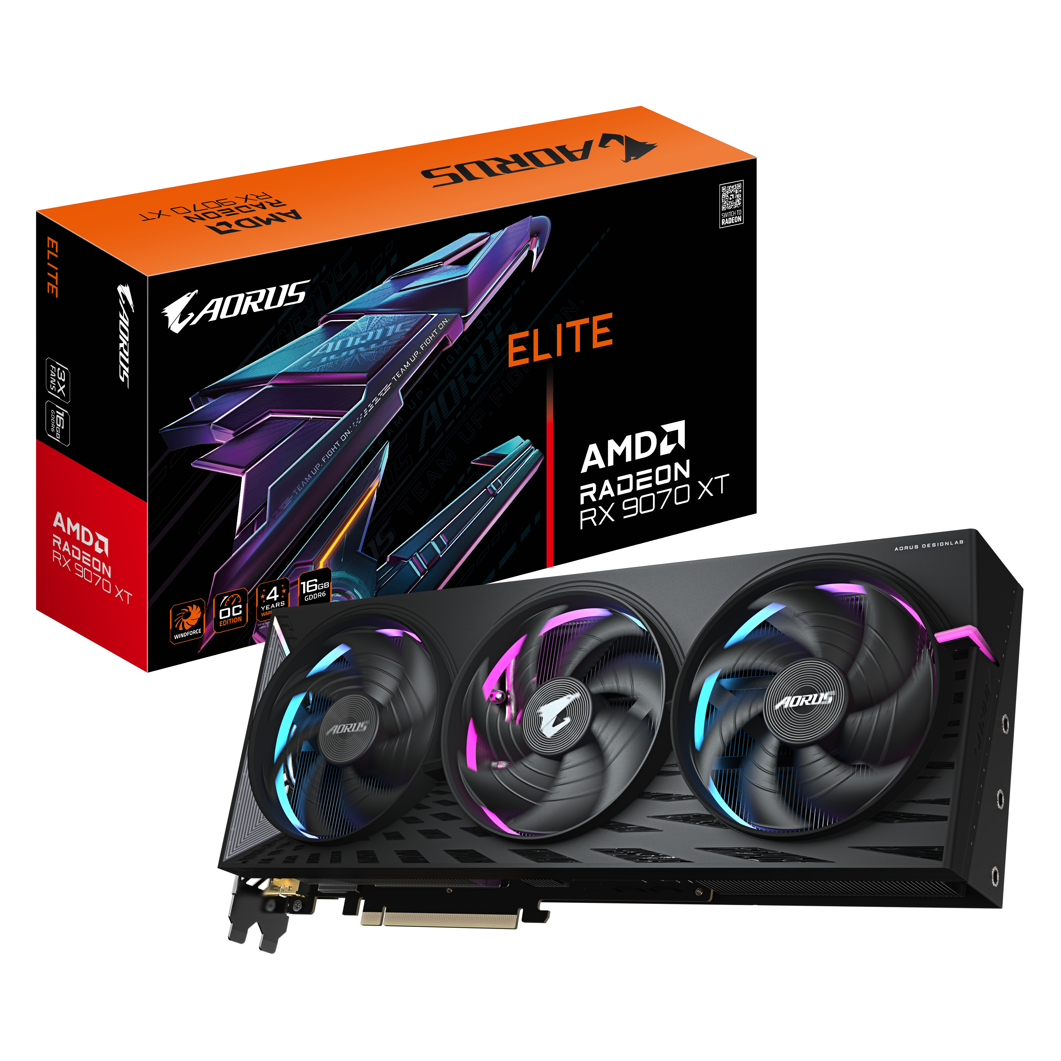 VGA Gigabyte Radeon RX 9070 XT ELITE 16GB AORUS