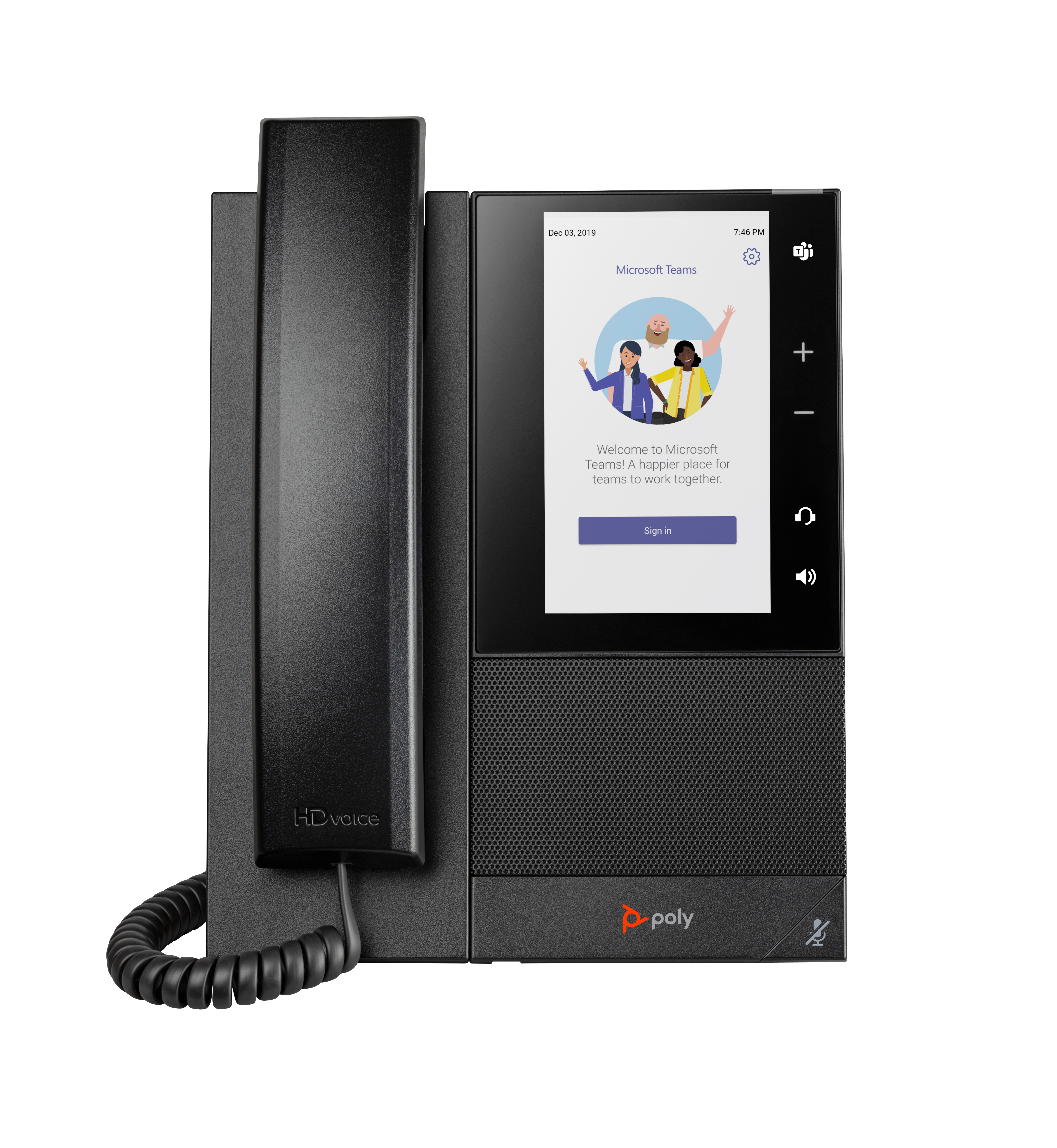 HP Poly CCX 505 Business Media Phone for Microsoft Teams and PoE-enabled