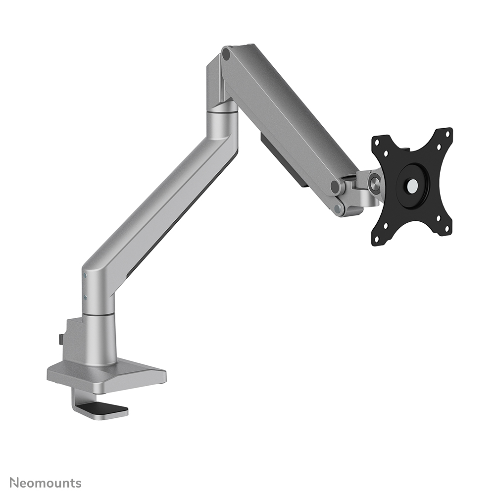 NEOMOUNTS Next Slim Desk Mount single display topfix clamp/grommet silver