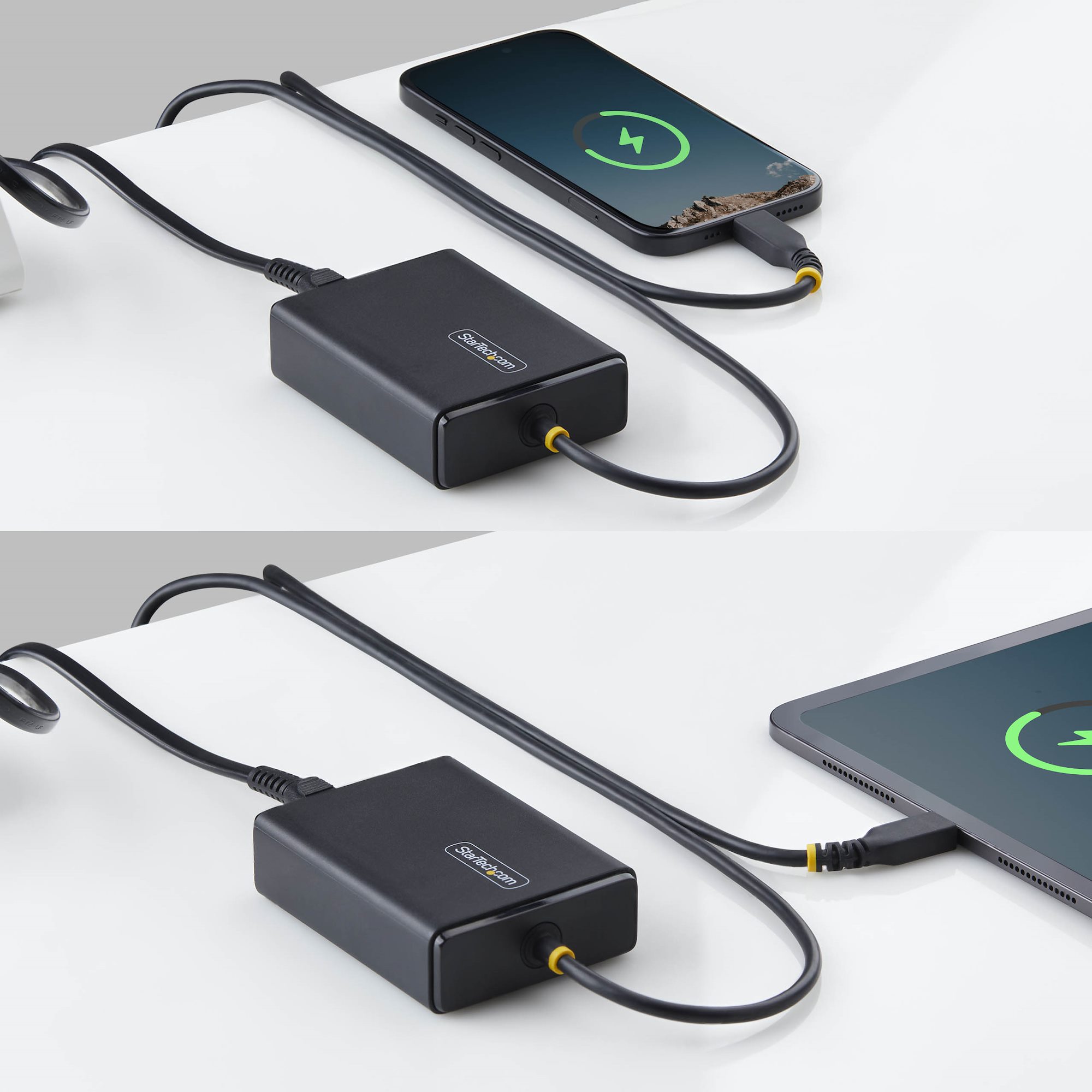 STARTECH.COM 100W USB-C Laptop Charger with 1.5m Tethered USB-C Cable Power Adapter Brick for Dell XPS HP ProBook MacBook Pro
