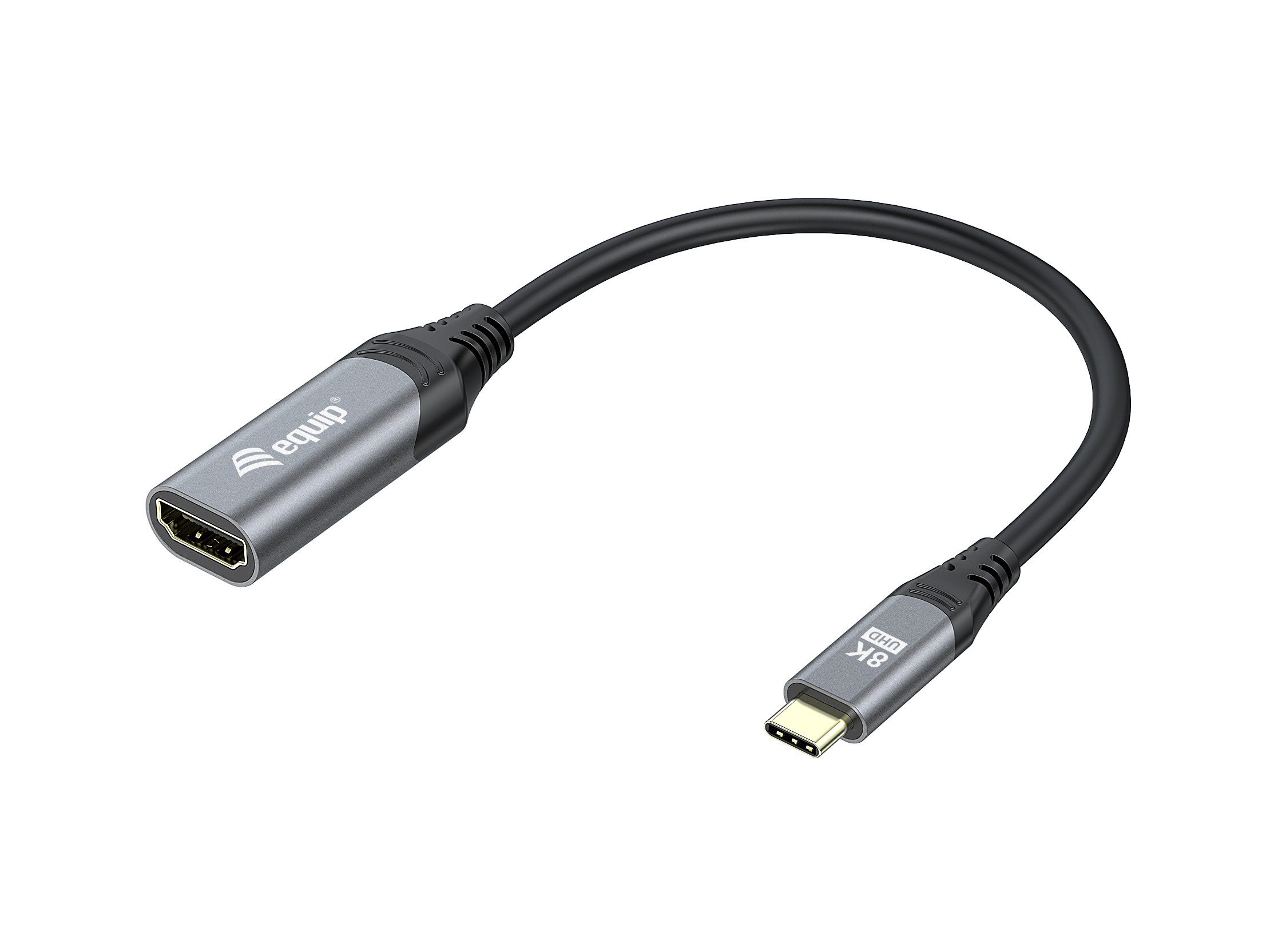 Equip Adapter USB-C->HDMI2.1 St/Bu 8K/ 60Hz 0.15m PVC