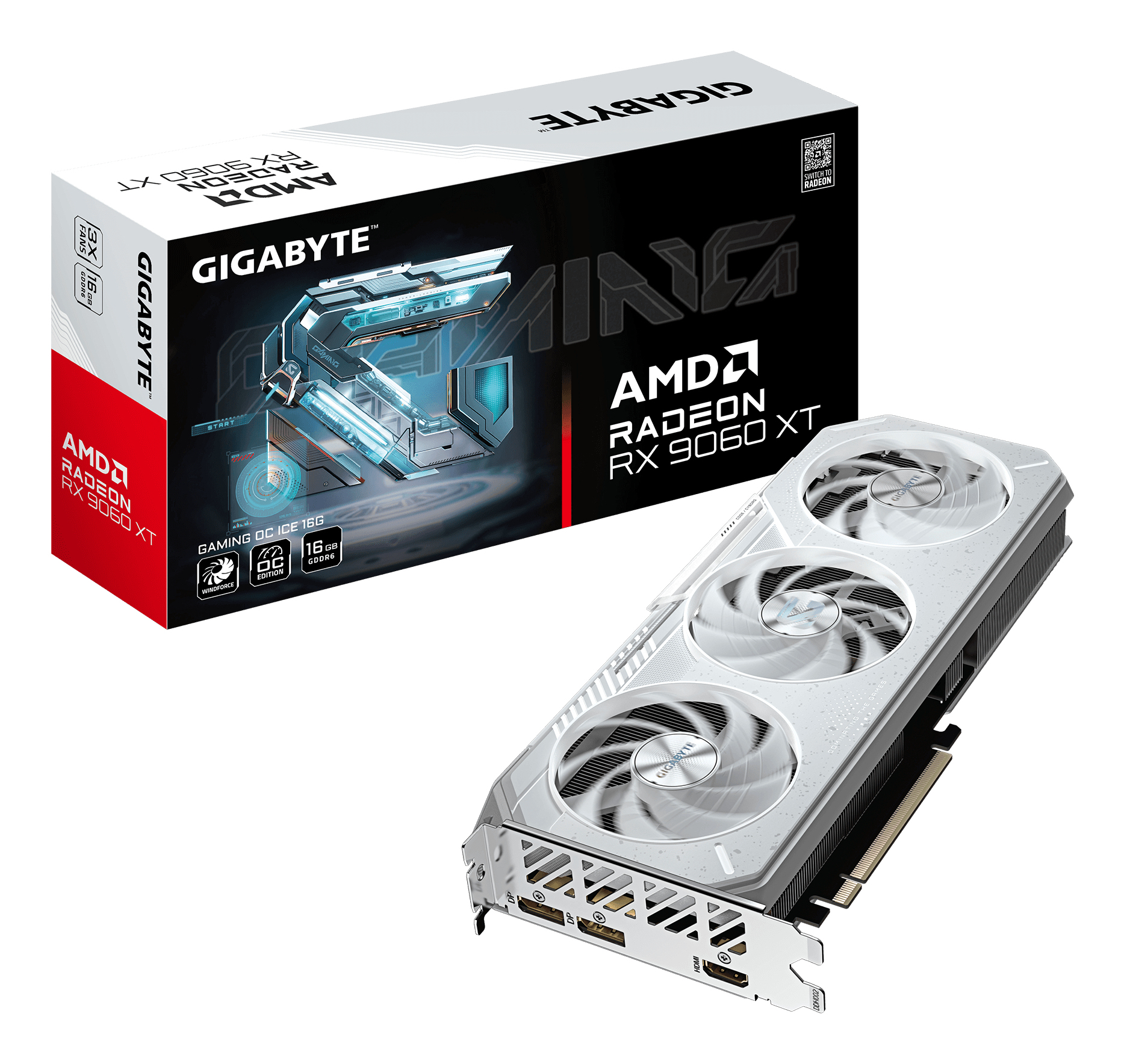 Radeon RX 9060 XT GAMING OC ICE 16GB, Grafikkarte