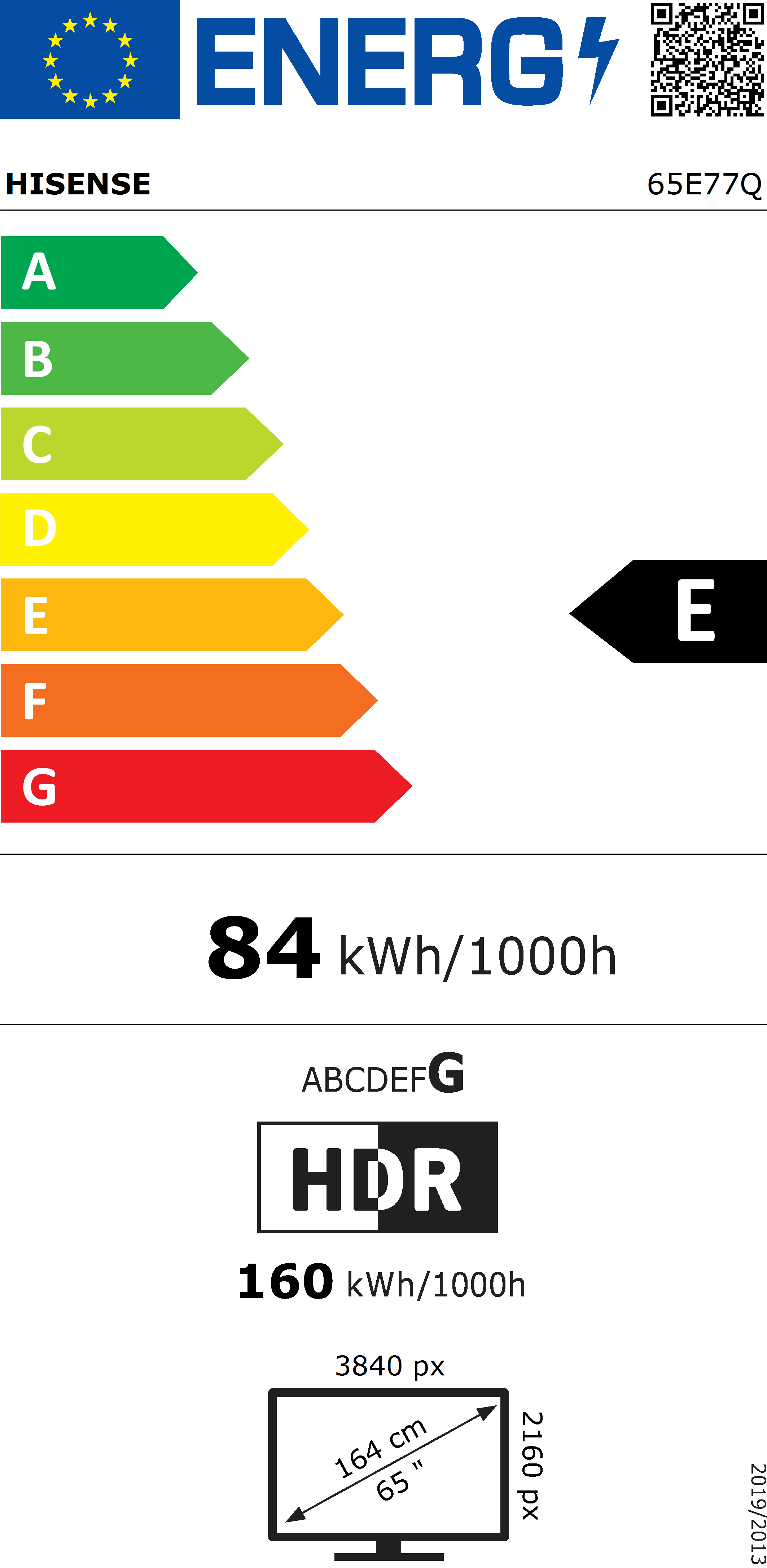 65E77Q, QLED-Fernseher