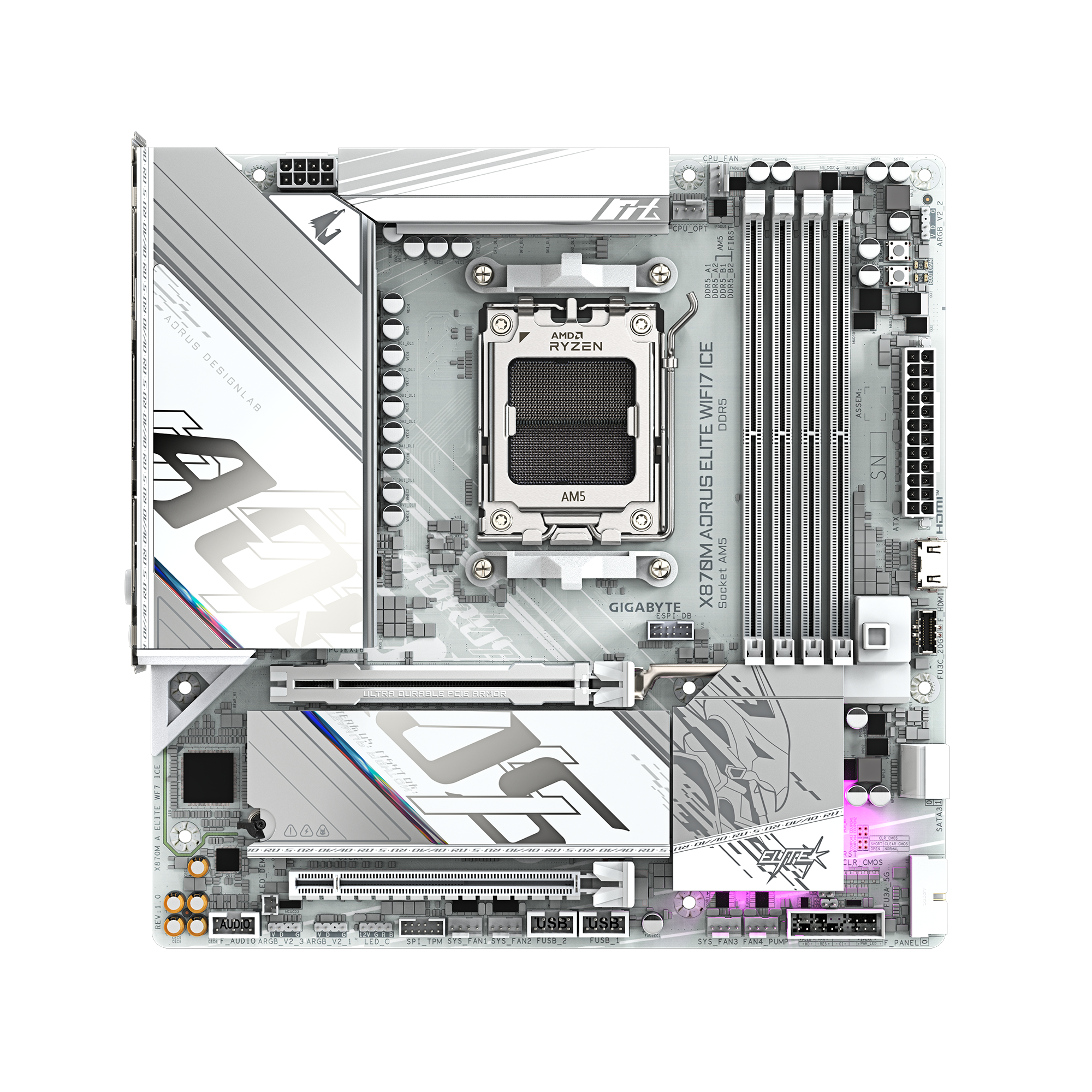 Gigabyte GA-X870M A ELITE WF7 ICE (AM5) (D)