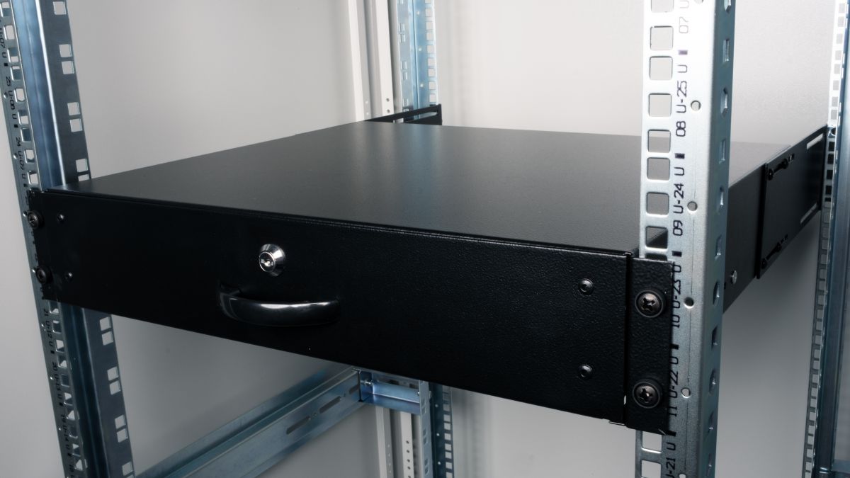 Equip 19 Schublade für Serverschränke abschl. 2U RAL9005