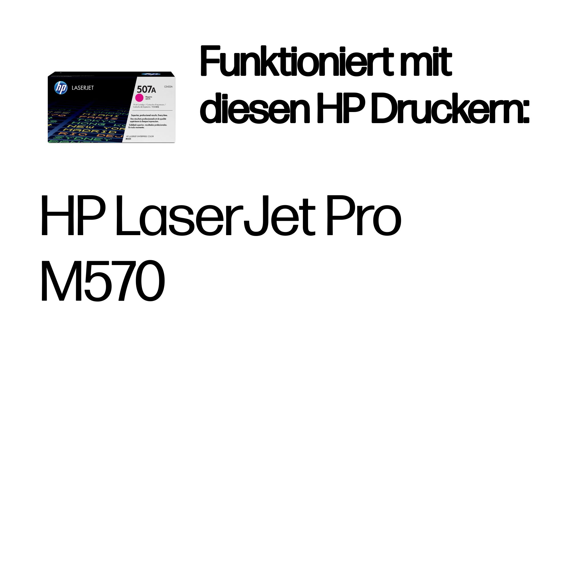 HP 507A Magenta LaserJet Tonerpatrone