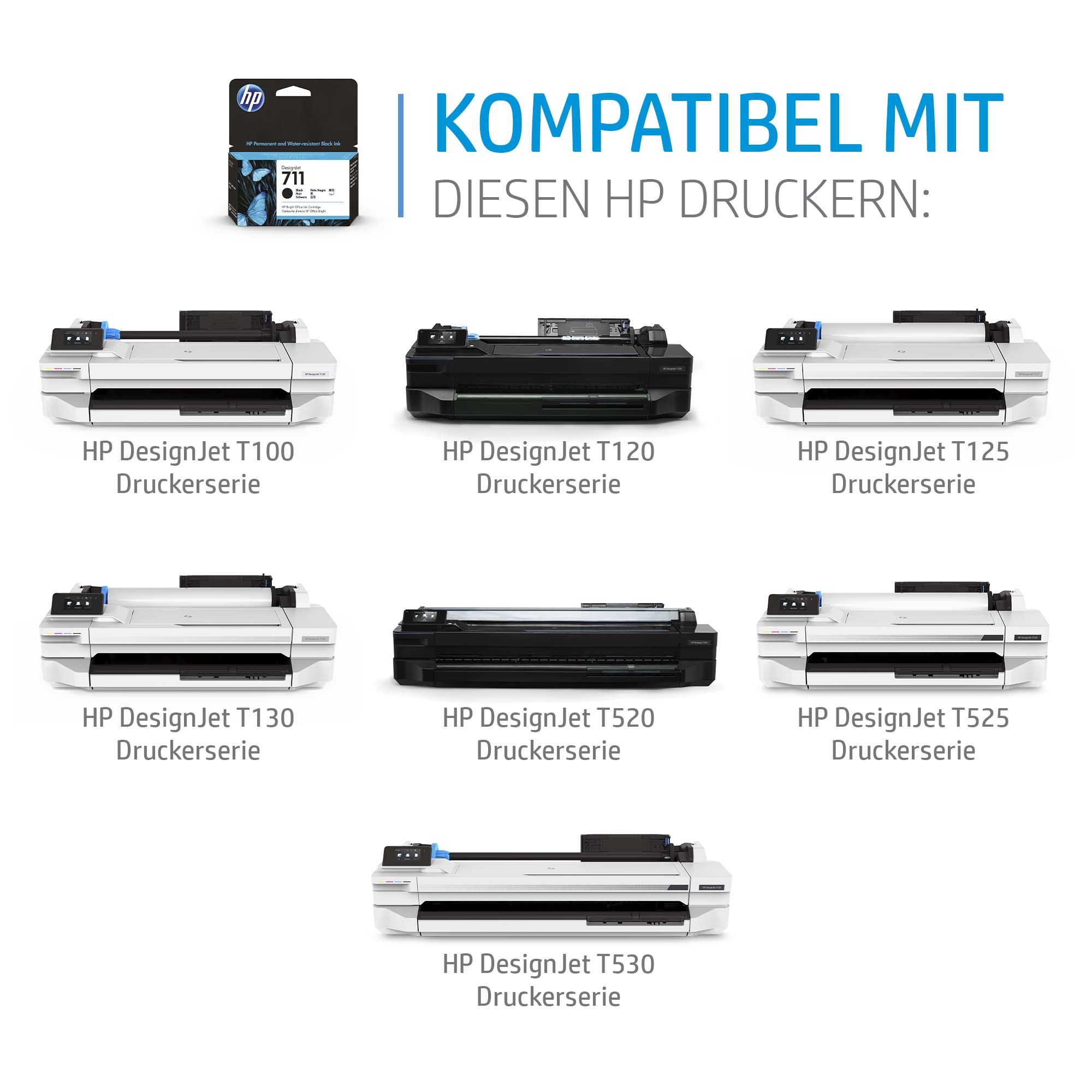 HP 711 Gelb Tintenpatrone