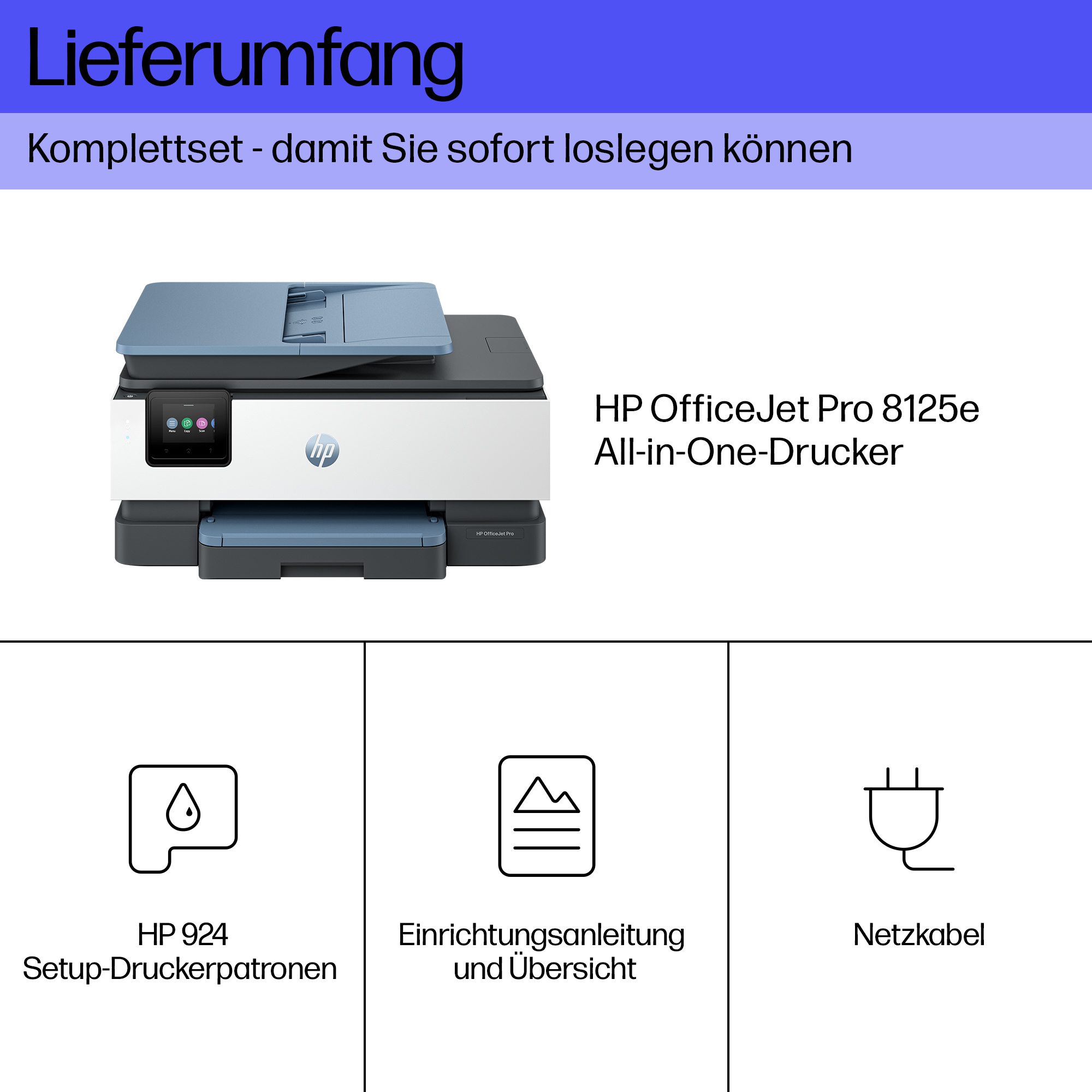 HP Officejet Pro 8125e All-in-One 405U8B#629
