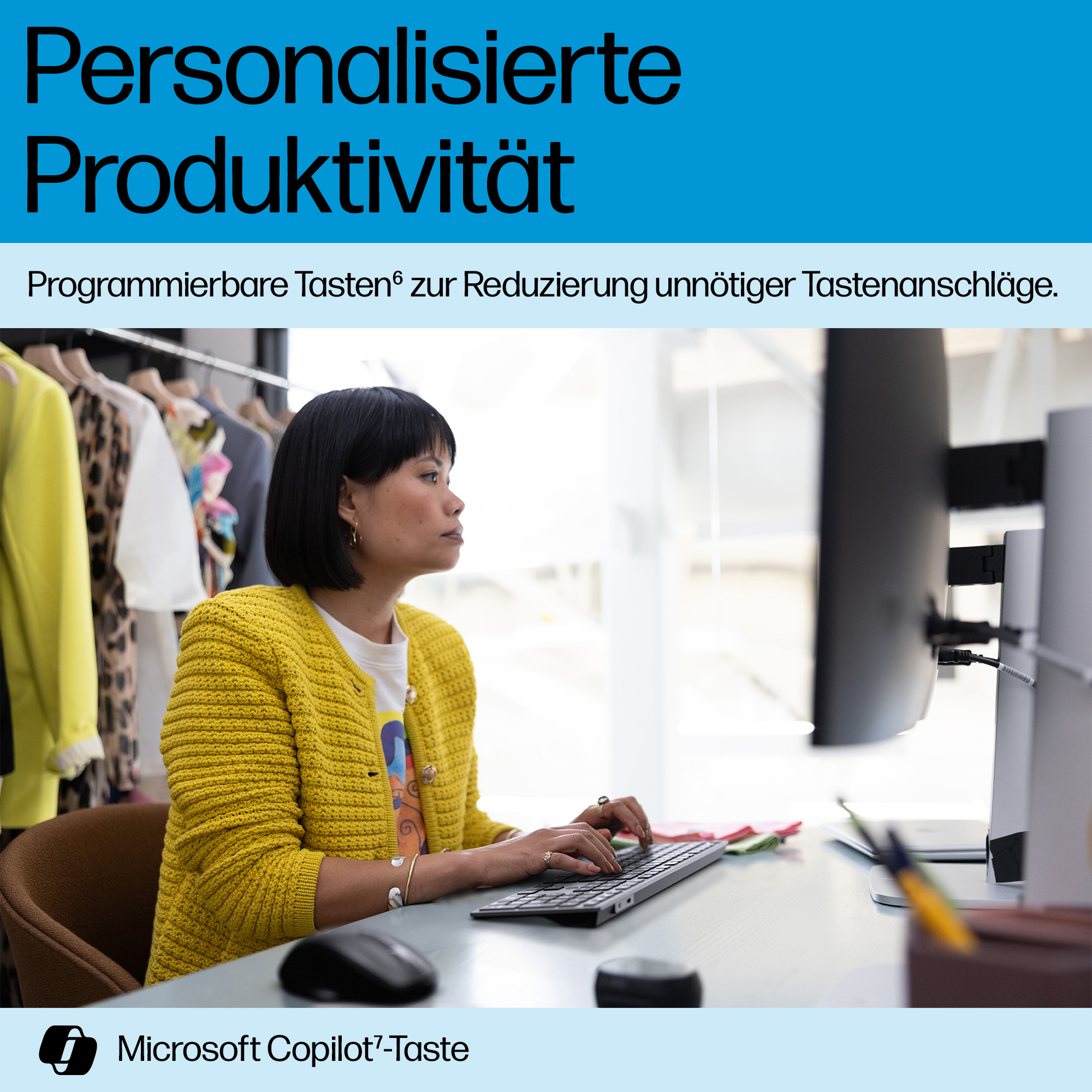 HP 725 Multi-Device Rechargeable Wireless Keyboard Tastatur kabellos(DE)
