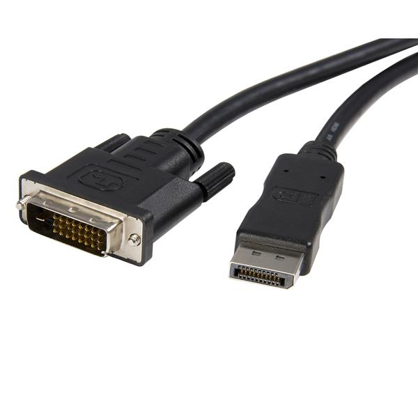 STARTECH.COM 3m DisplayPort auf DVI Adapter Konverter Kabel / DP zu DVI (Stecker/Stecker) max. Auflösung 1920x1200/ 1080p