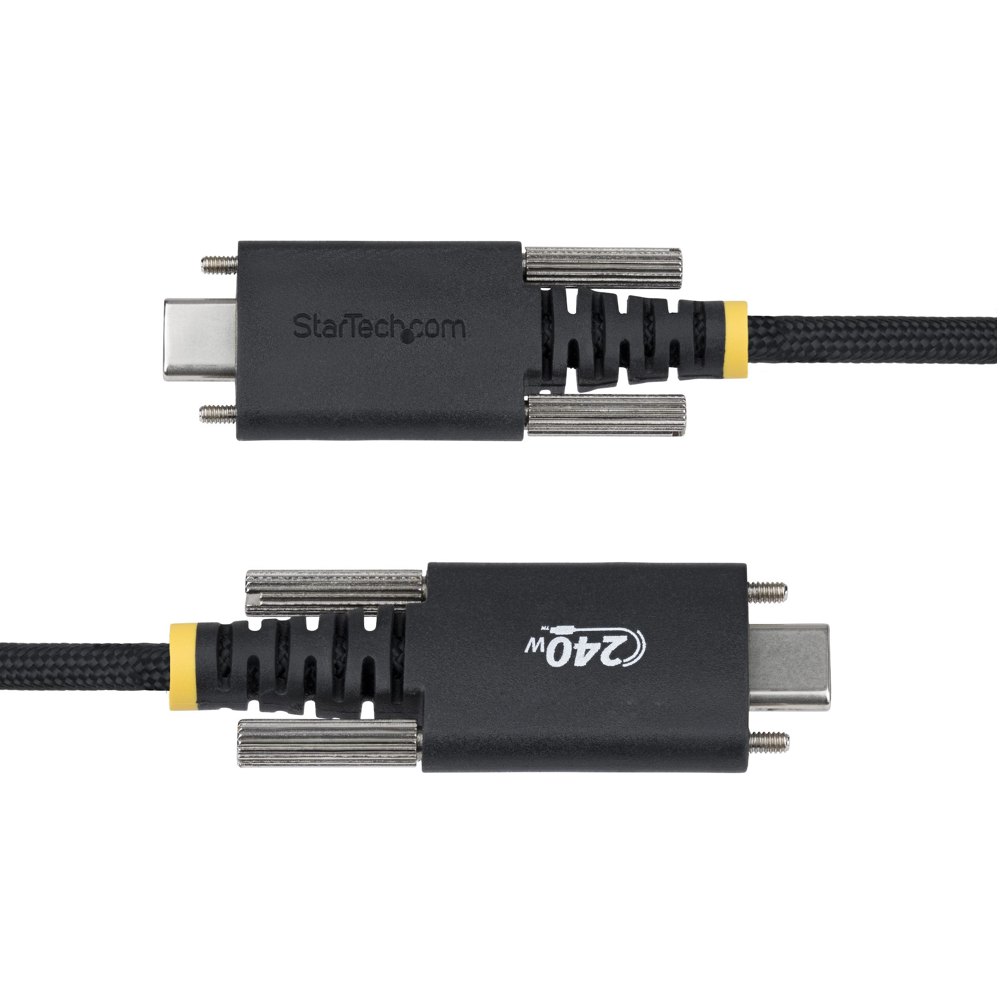 StarTech.com USB-C Ladekabel 2 m Schwarz 240W PD EPR Schraubverriegelung Nylon