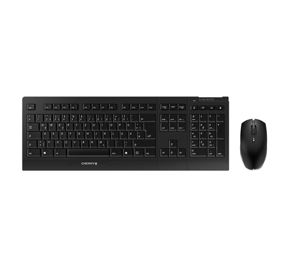 CHERRY B.UNLIMITED 3.0 Tastatur-Maus-Set kabellos schwarz