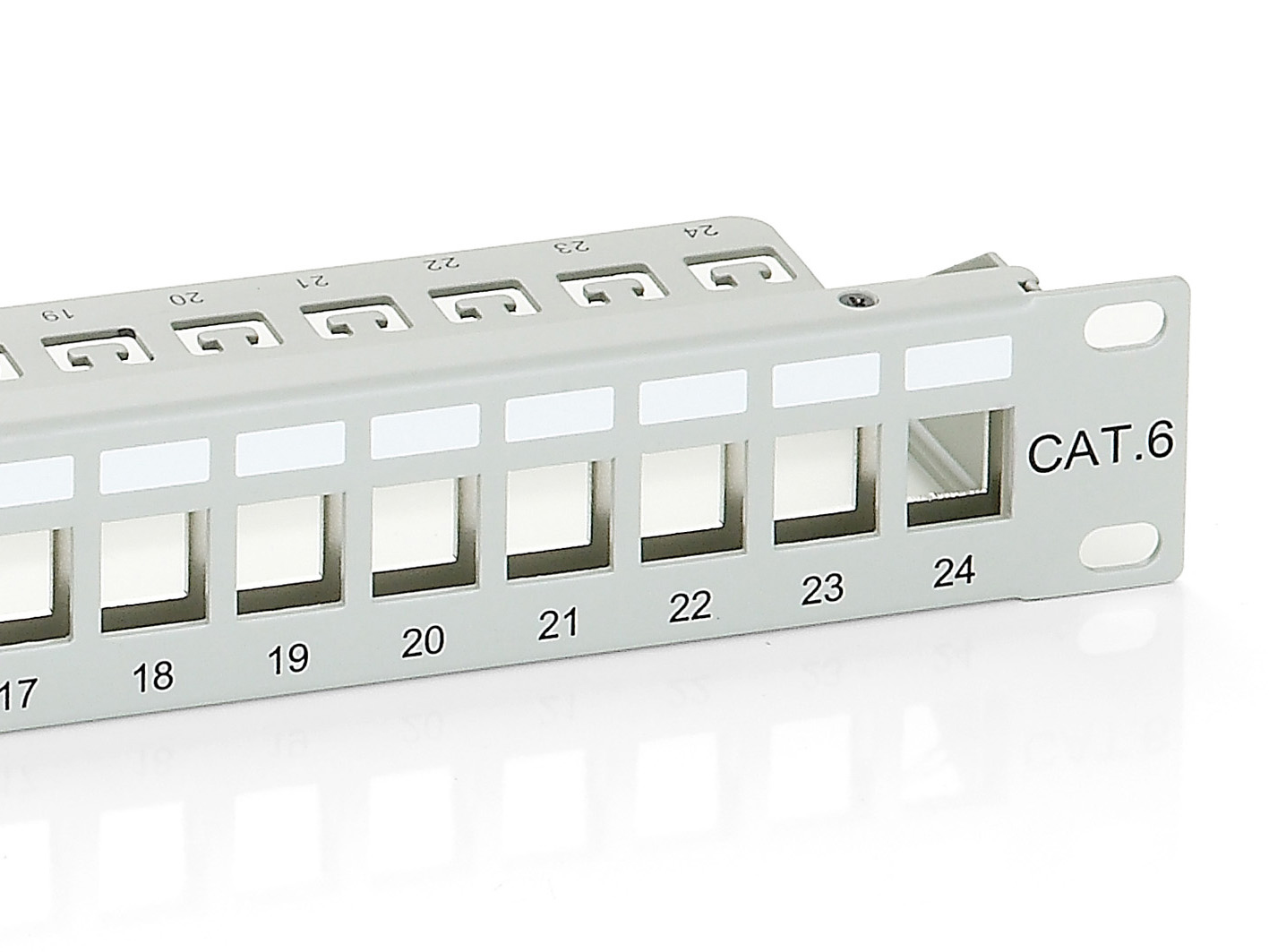 Equip 19 Patchpanel 24xKeystones FTP 1U LSA/110 RAL7035