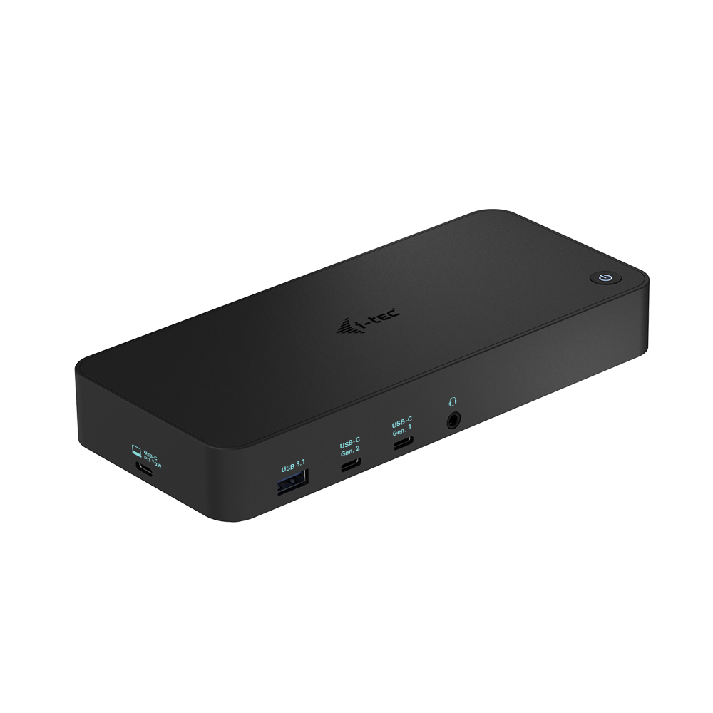 I-TEC USB 3.0/USB-C/Thunderbolt 3x 4K Docking Station 3xHDMI 2xDP GLAN 2xUSB-C 2xUSB 3.0 3.5mm Combo Audio/Mic PD 100W