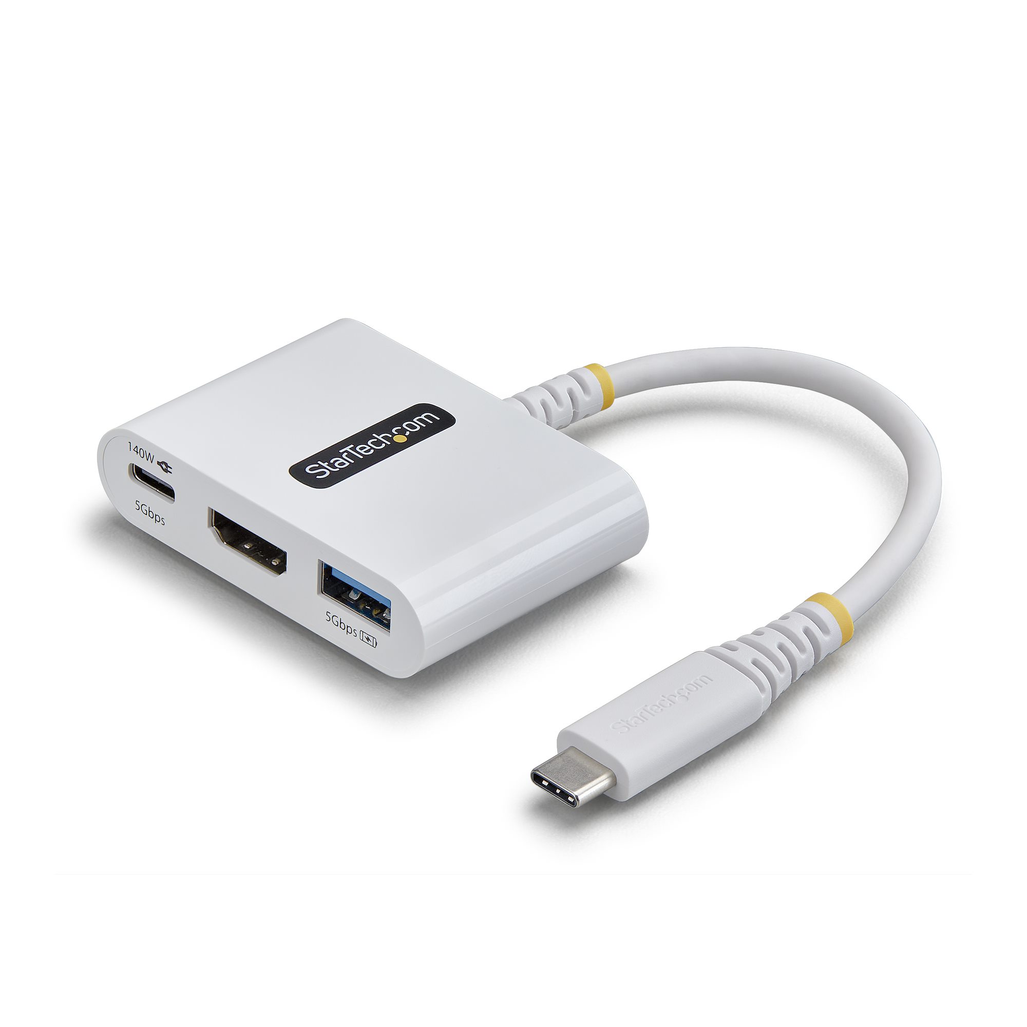 STARTECH.COM USB-C zu HDMI Multiport Adapter mit 140W PD Ladeleistung 4K 60Hz HDMI USB 5Gbps Hub Mini Dock