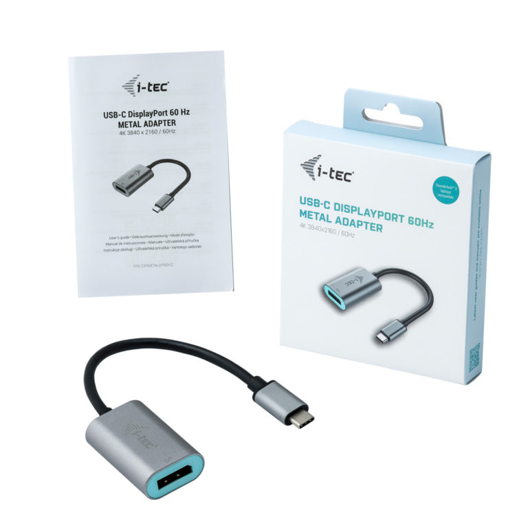 I-TEC USB-C METAL DISPLAY PORT ADAPTER 60HZ