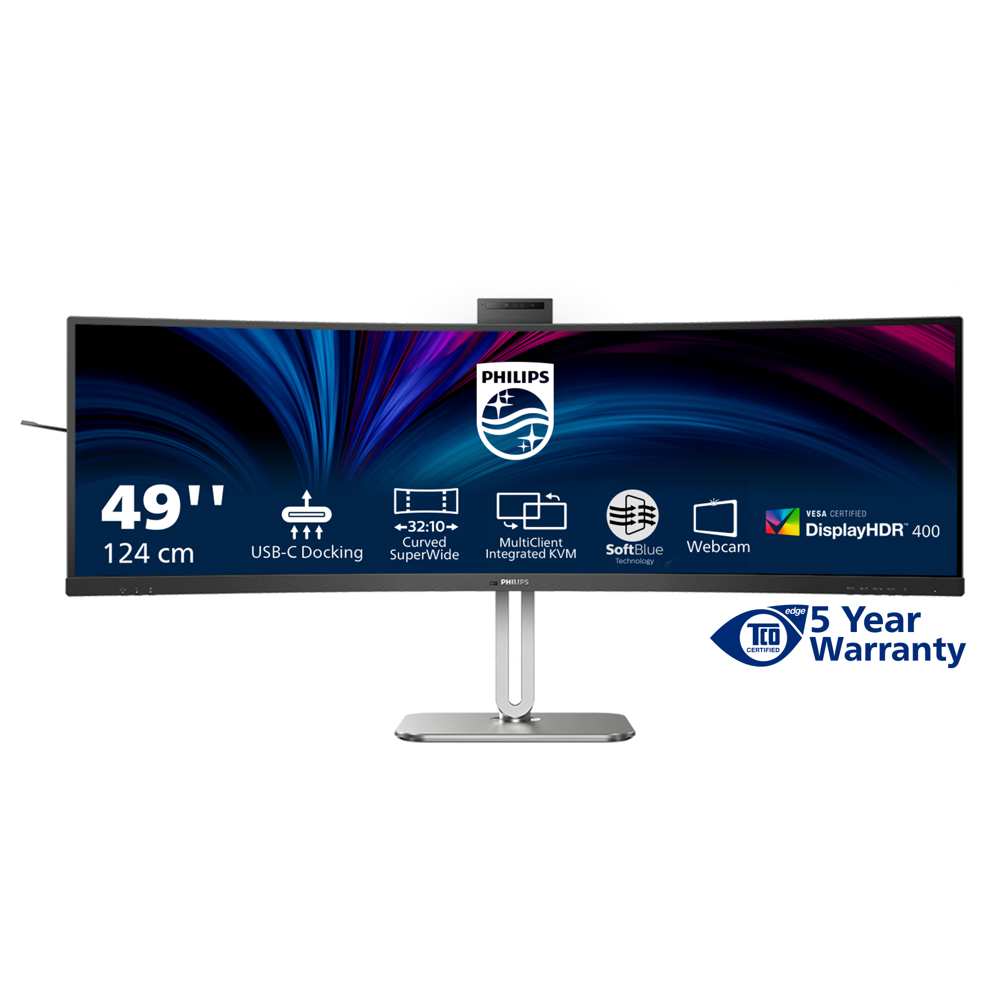 Philips 124,0cm(48,8) 49B2U6900CH 32:9 HDMI+DP+USB-C Curv. retail
