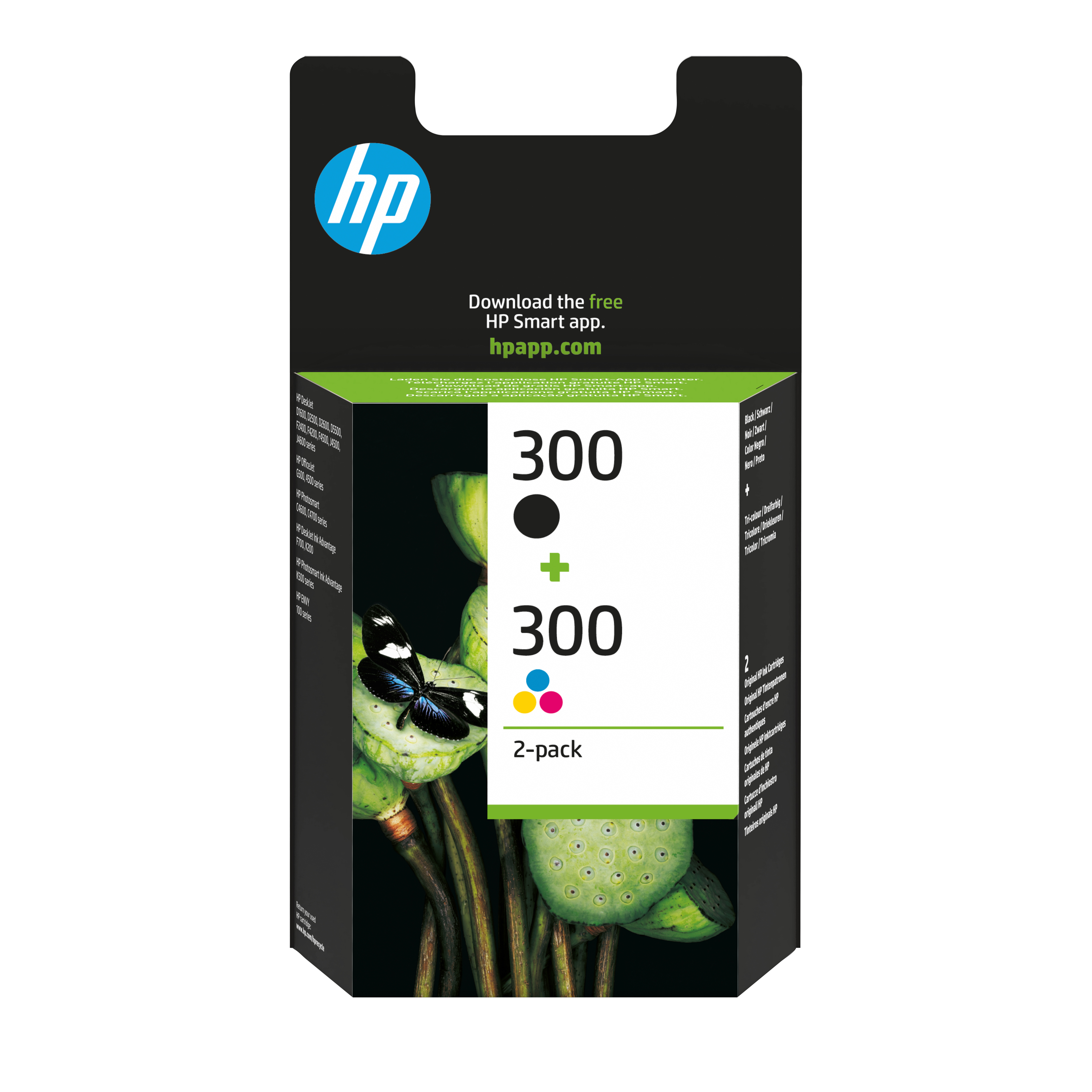 HP 300 Schwarz+Dreifarbig Tintenpatrone
