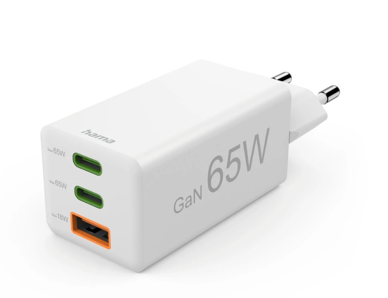 hama GaN-Ladeadapter weiß, 65 Watt