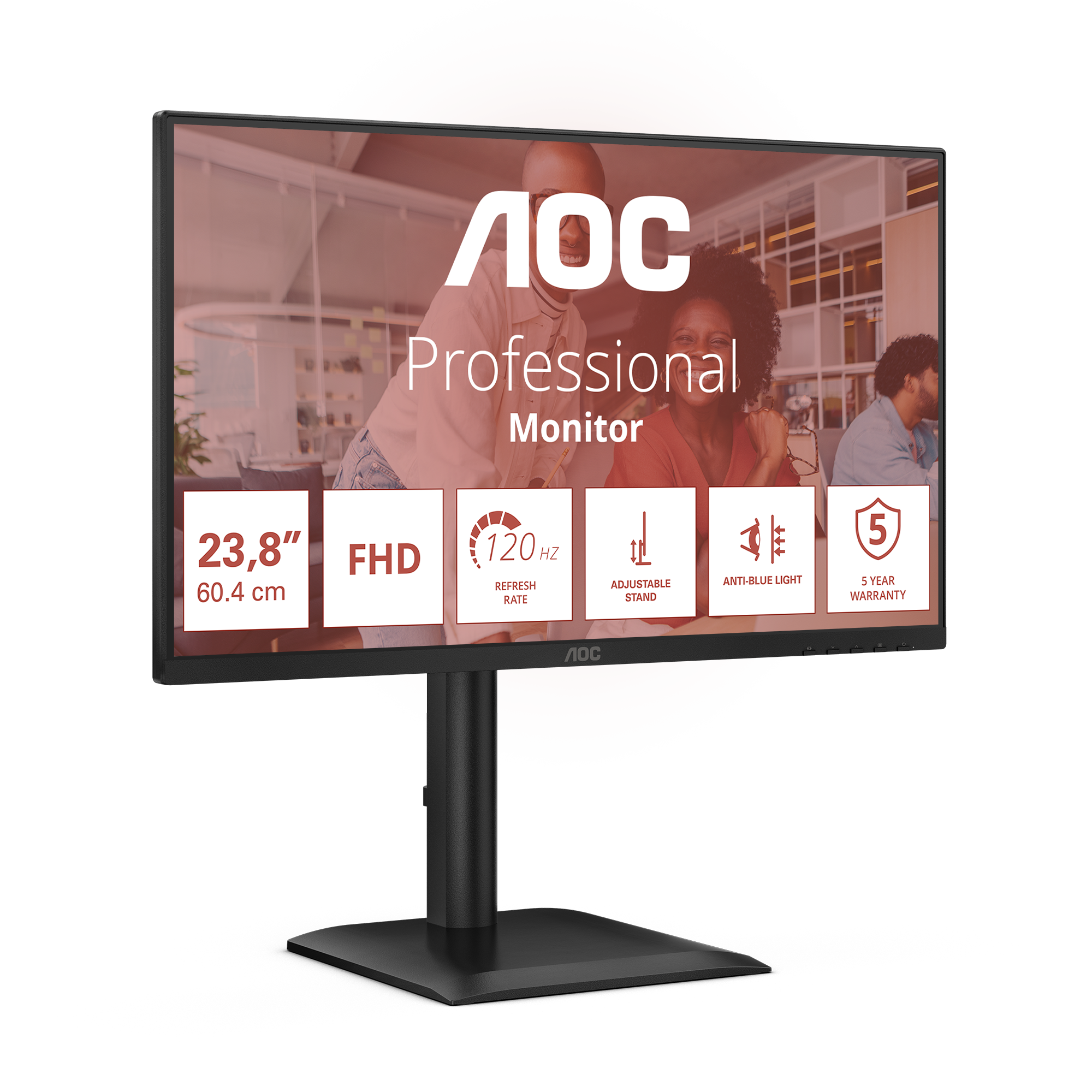 AOC 60,5cm (23,8) 24E4U 16:09 HDMI+DP+USB IPS Lift black