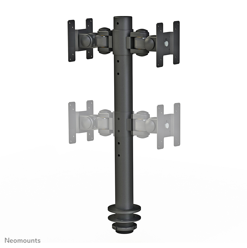 NEOMOUNTS FPMA-D050DBLACK Desk Mount doppelseitig 25,4-76,2cm 10-30Zoll 20kg 2pivot VESA 75x75 or 100x100mm tilt swivel r