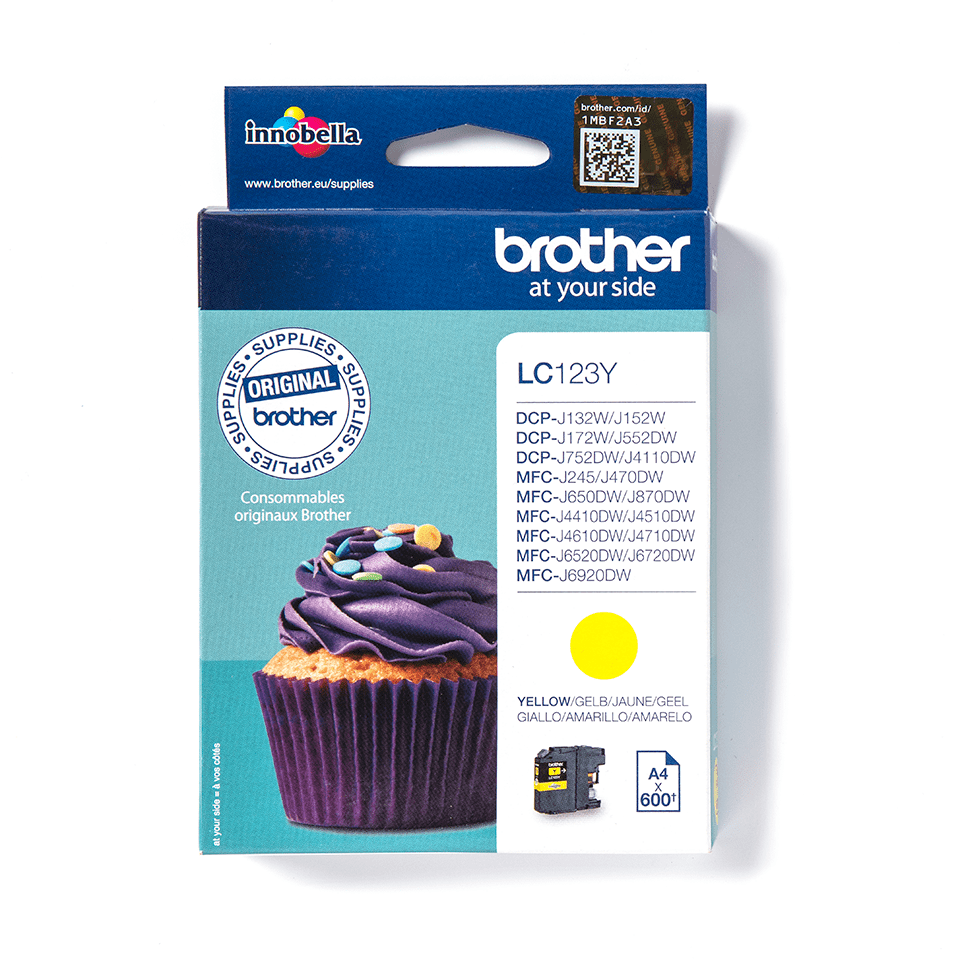 LC-123Y F. MFC-J4510DW YELLOW F. 600 PAGES