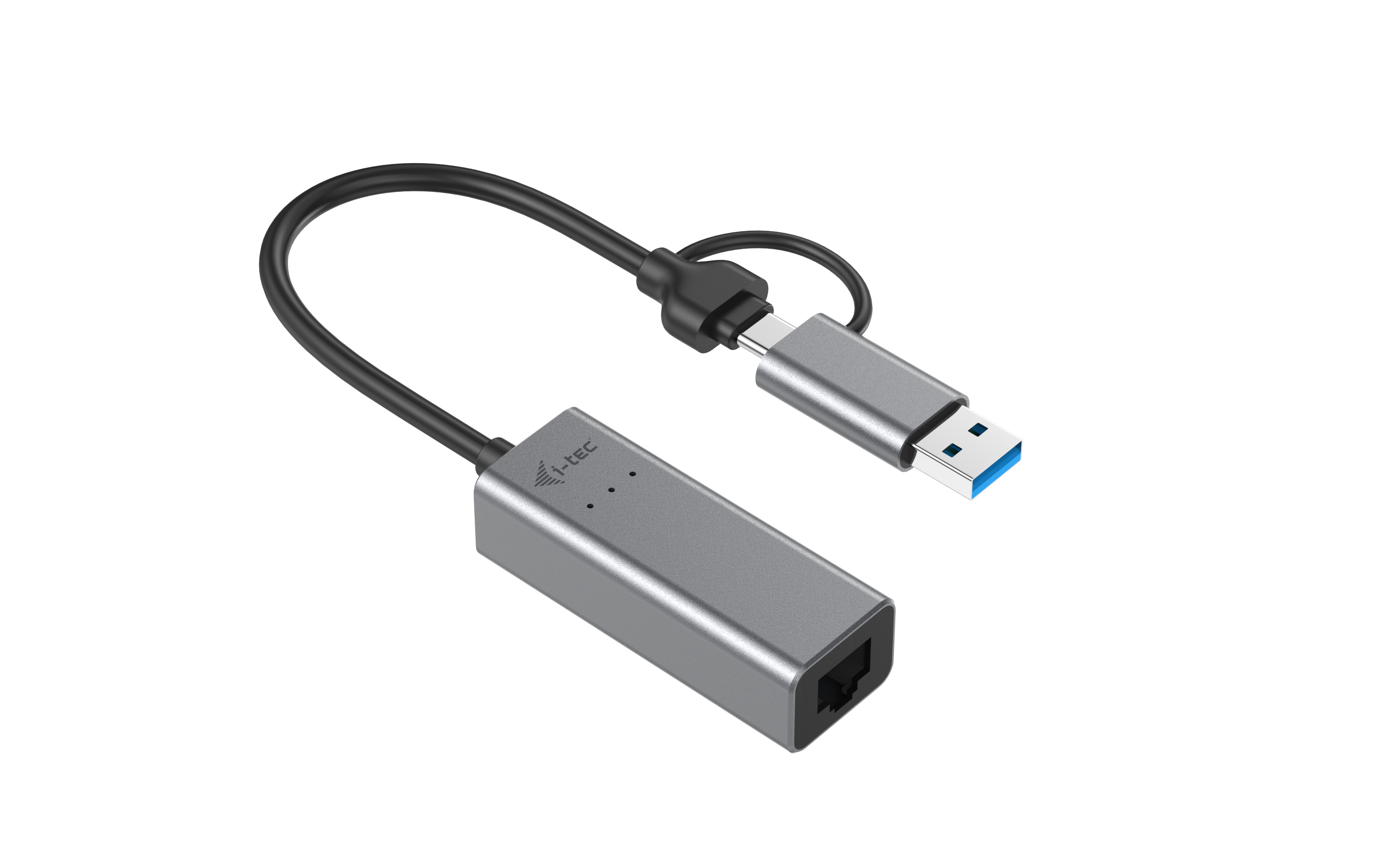 I-TEC USB-C Metal 2.5Gbps Ethernet Adapter 1x USB-C auf RJ-45 LED-Anzeige kompatible mit Thunderbolt 3