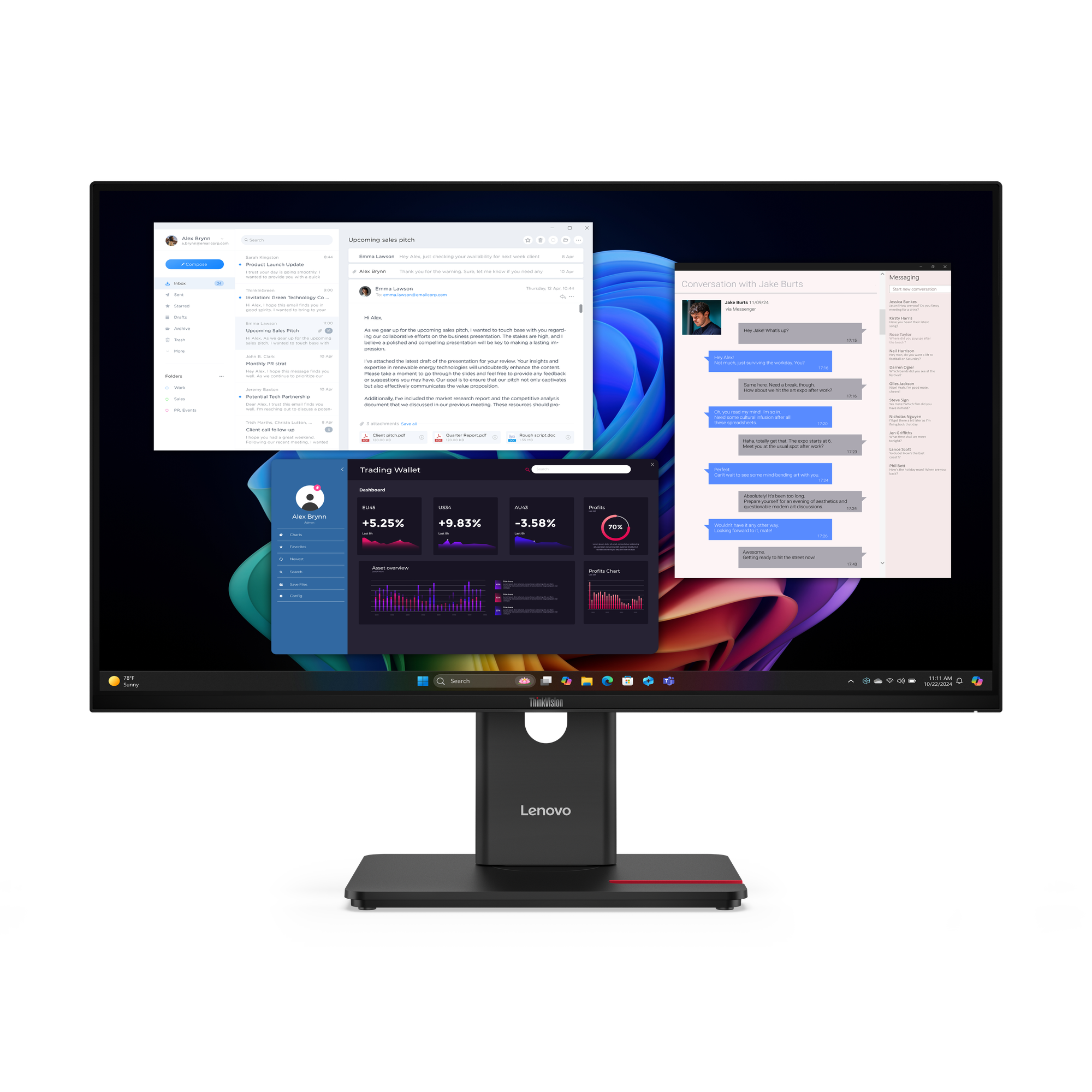 T27UD-40 27.0 4K UHD IPS 16:9 350CD/M L/T/P/S ENET USB-C