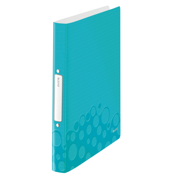 LEITZ WOW Ringbuch 2-Ringe eisblau-metallic 3,2 cm DIN A4, 1 St.