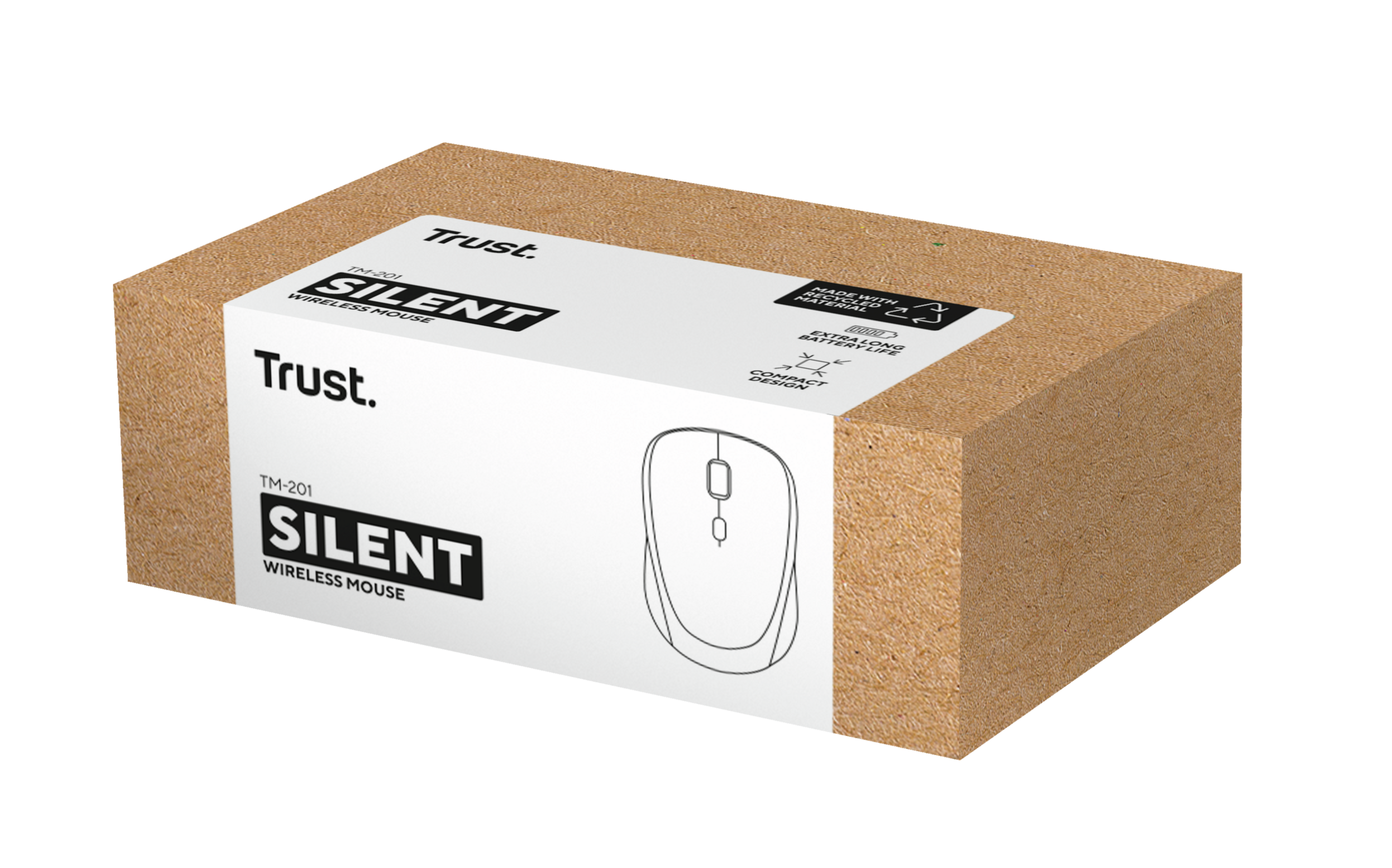 Mouse Trust TM-201 wireless black (24706)