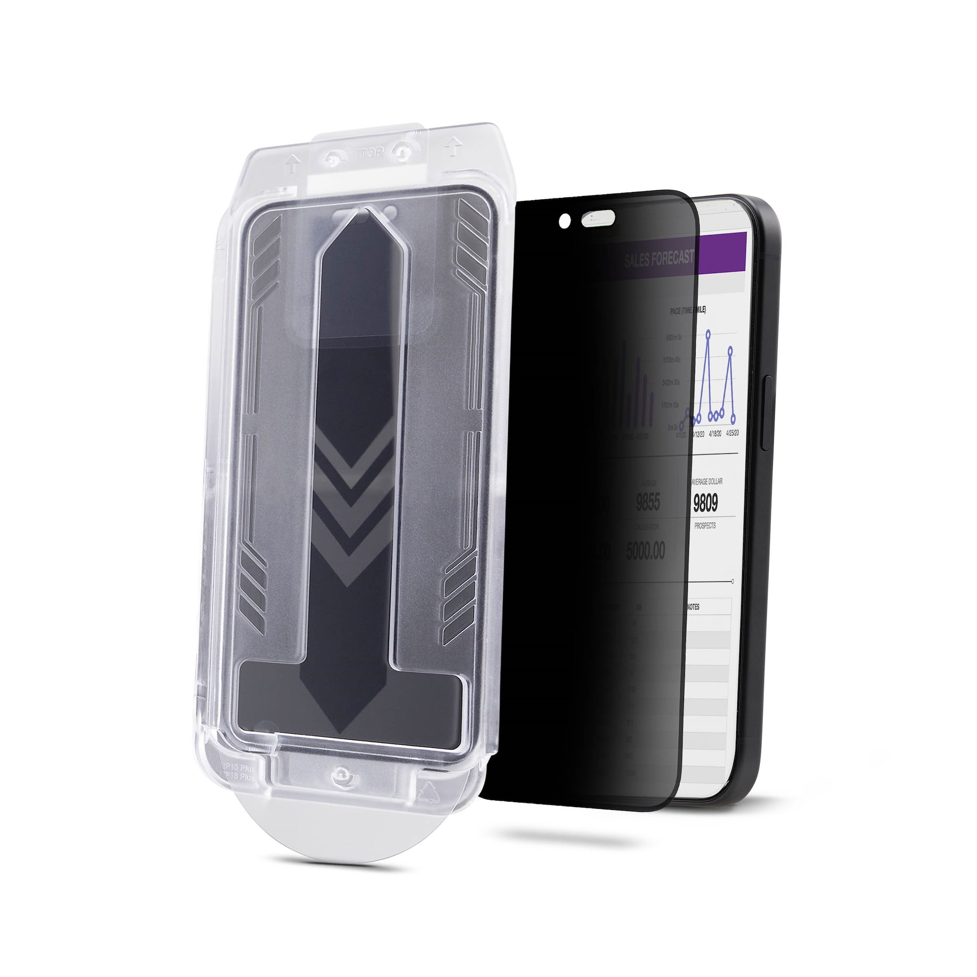 PRIVACY SCREEN FOR IPHONE 16 - TEMPERED GLASS PROTECTOR/FILTE