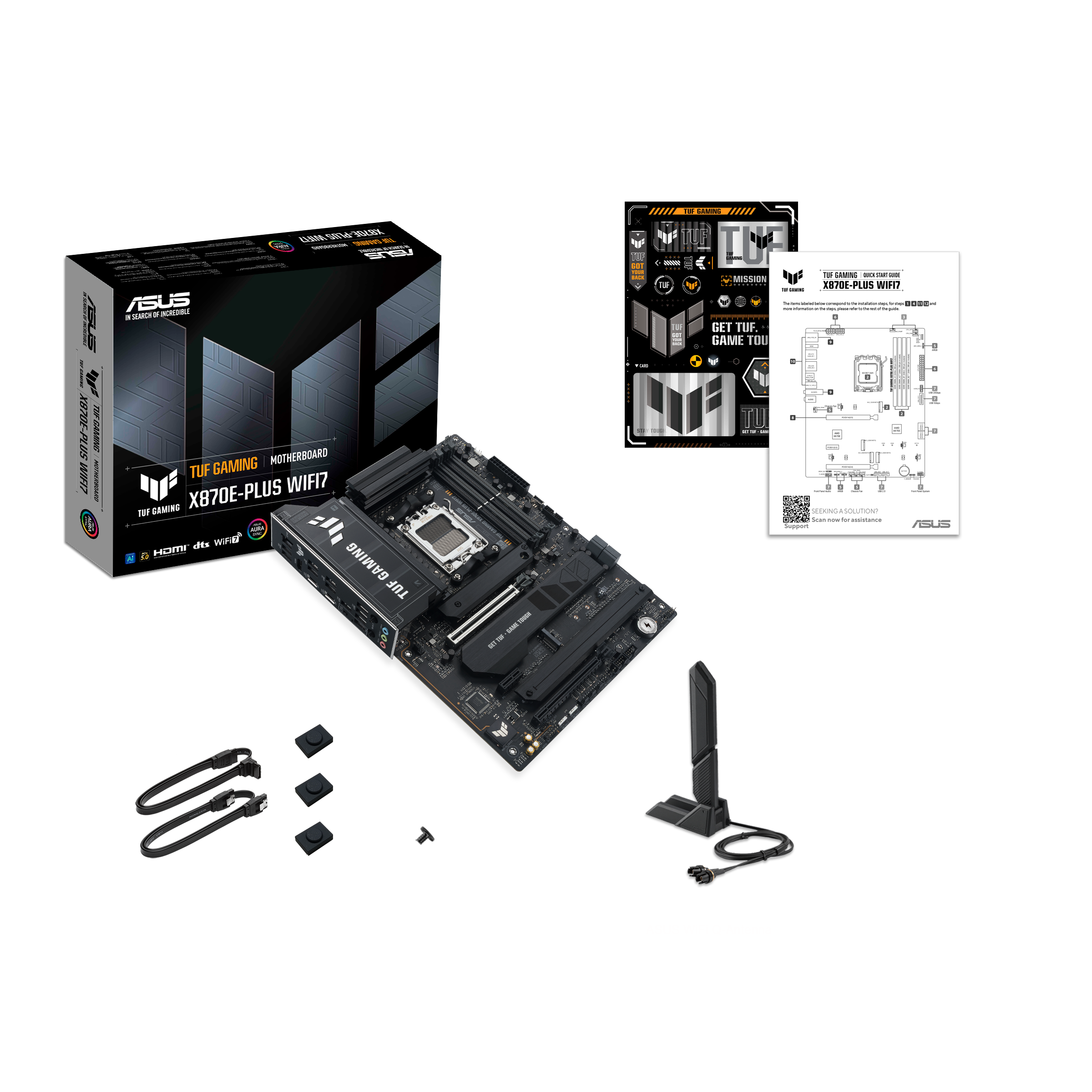 ASUS TUF GAMING X870E-PLUS WIFI7 (AMD,AM5,DDR5,ATX)