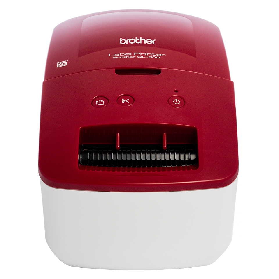 BROTHER QL600R LABEL PRT RED/WHITE ALL EX UK/IRE