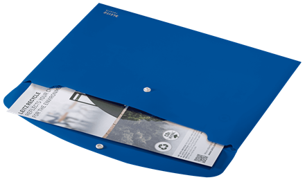 LEITZ Dokumententasche Recycle 4678 DIN A4 blau genarbt, 1 St.