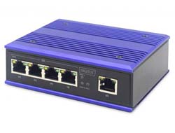 DIGITUS Switch Ind. 5-Port Gigabit Unmanaged blau