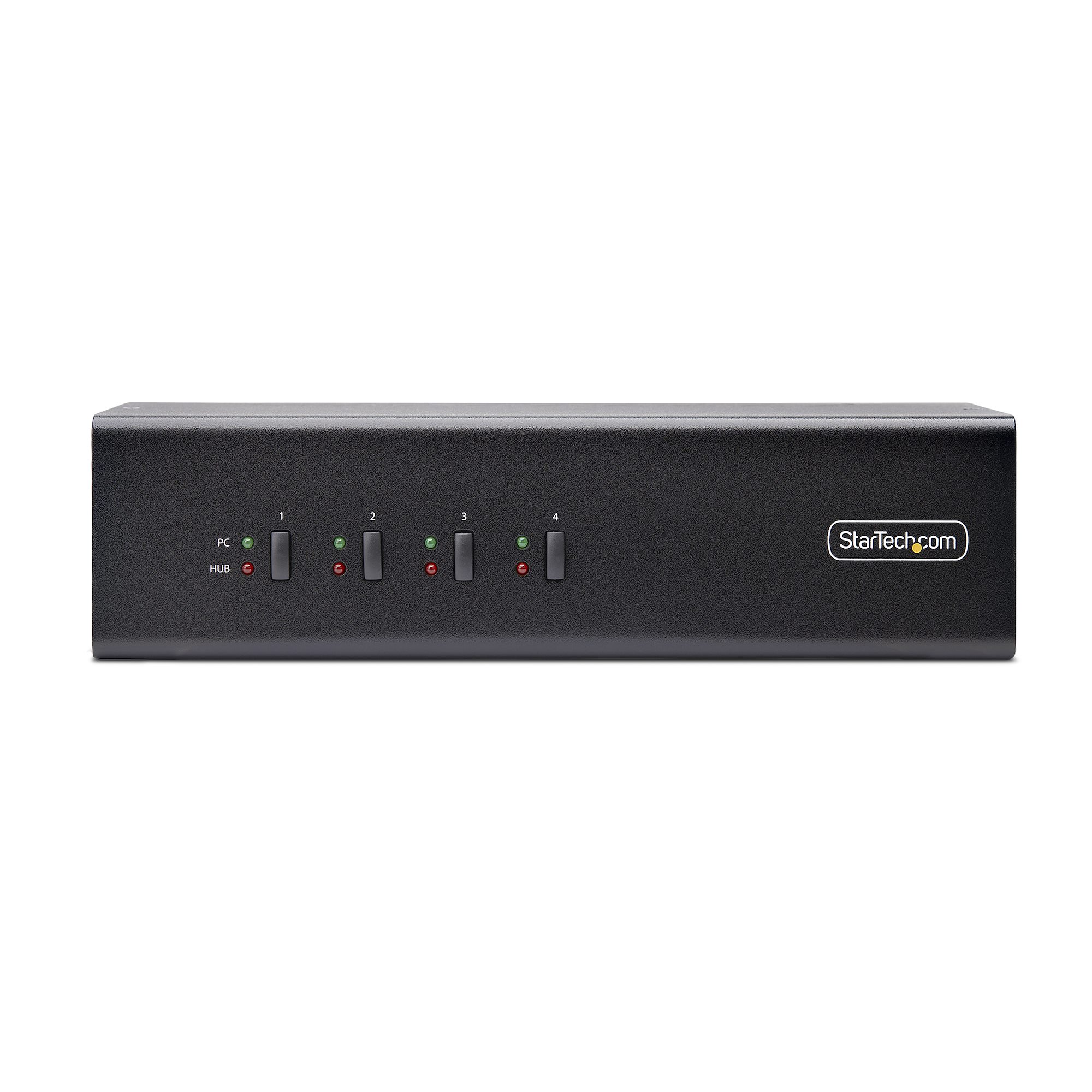 STARTECH.COM 4-Port KVM Switch Dual Monitor DisplayPort 4K 60Hz 2x USB 3.0 2x USB 2.0 Hotkey/Drucktasten KVM Umschalter 4 PC 2monito