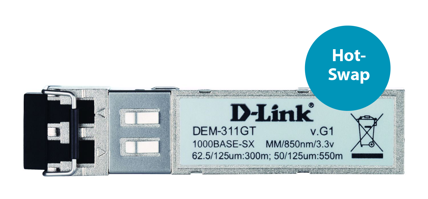 MINI GBIC TRANSCEIVER 1000BASESX MAX. 550M