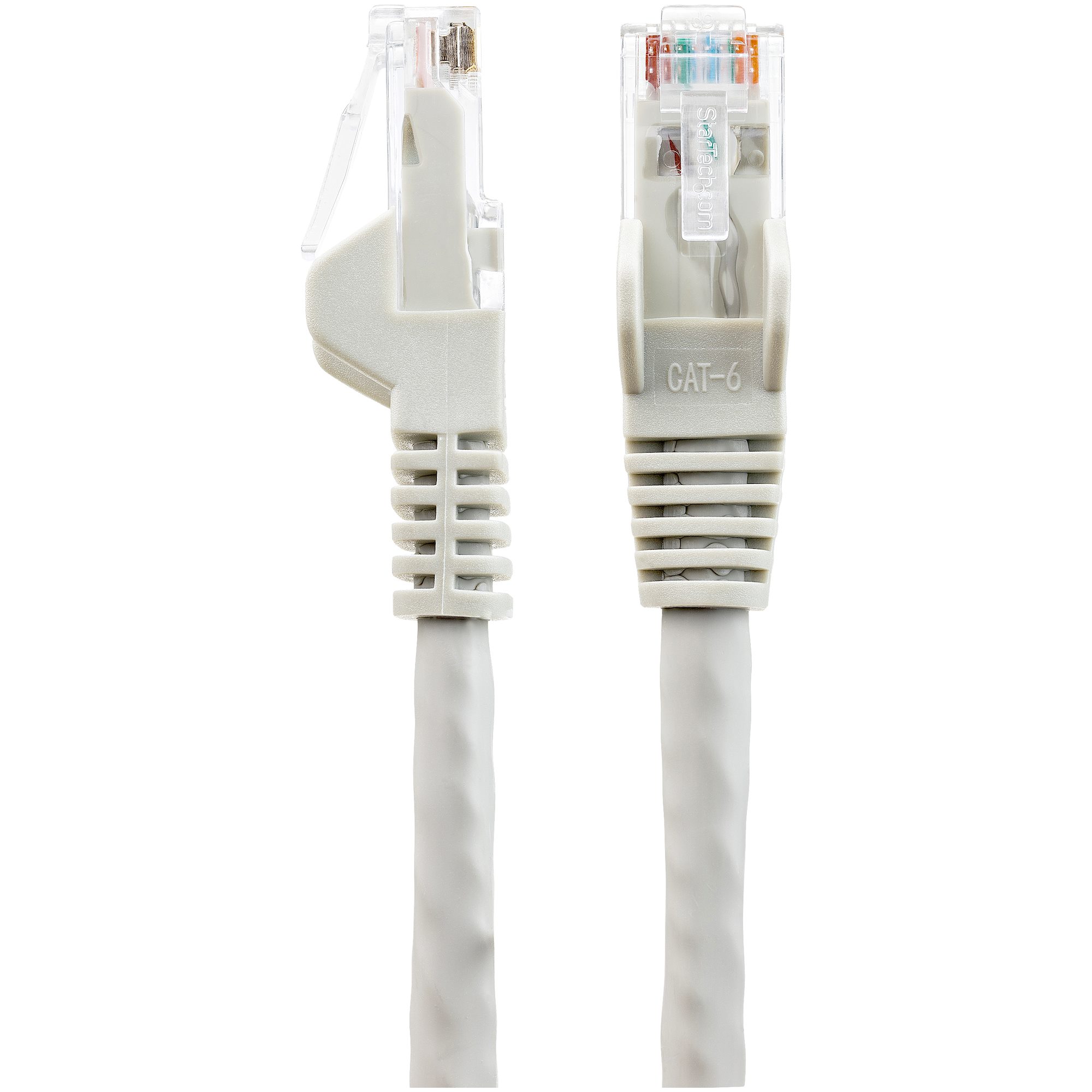STARTECH.COM StarTech.com 15m LSZH CAT6 Ethernet Cable - 10 Gigabit 100W PoE RJ45 UTP Network Patch Cord Snagless - Grey ETL