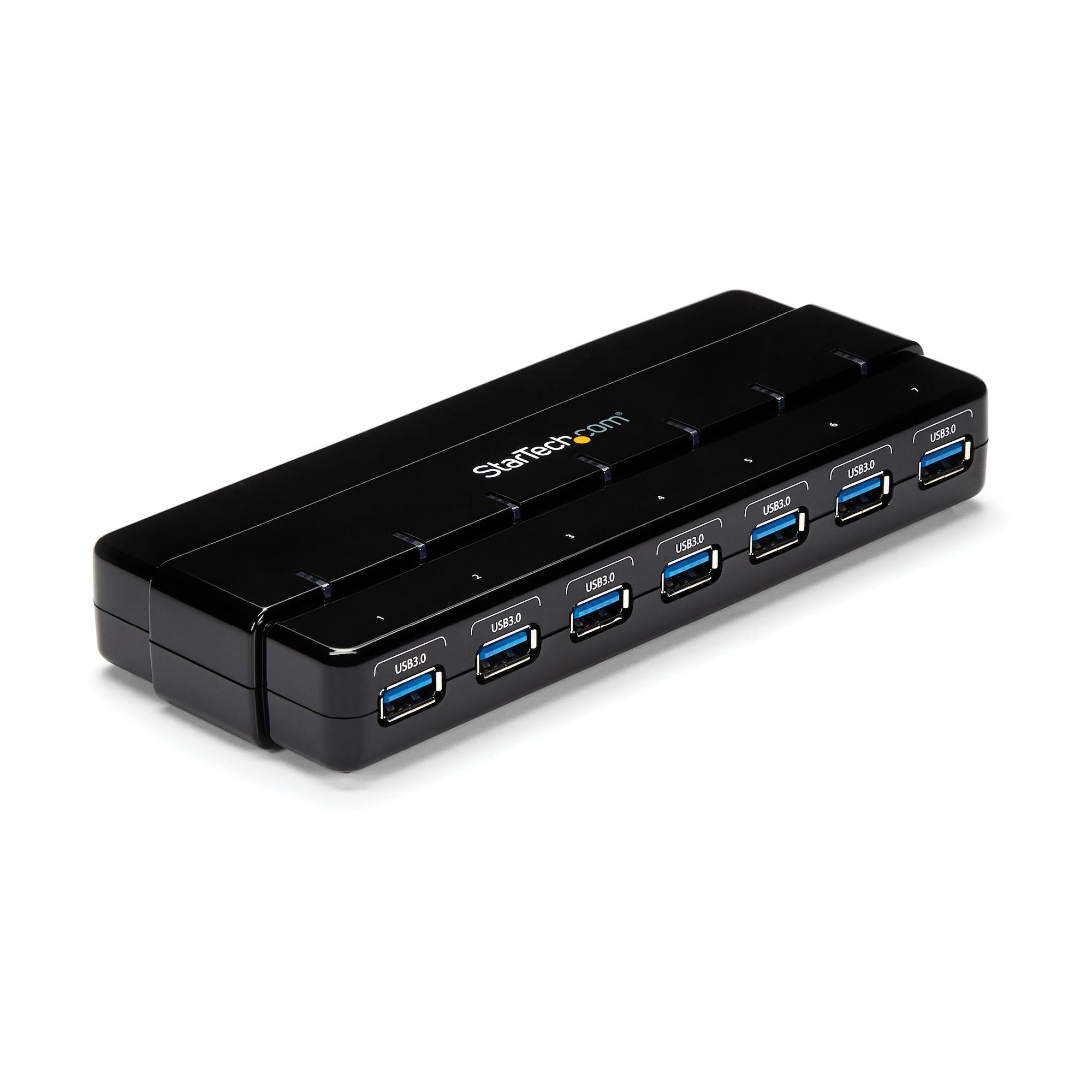 StarTech.com 7 Port USB 3.0 Hub mit Adapter Schwarz
