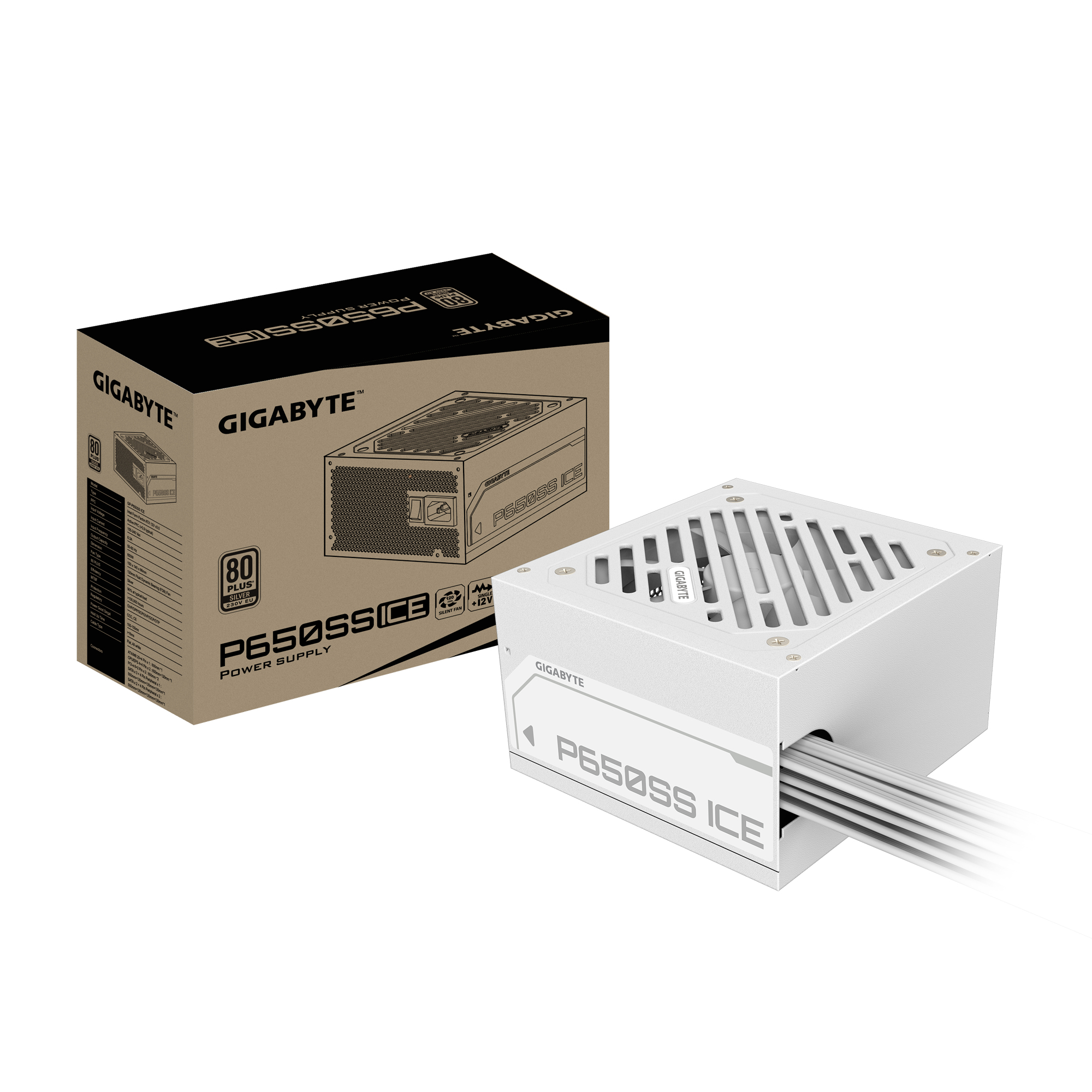 GIGABYTE GP-P650SS 650W WHITE PSU