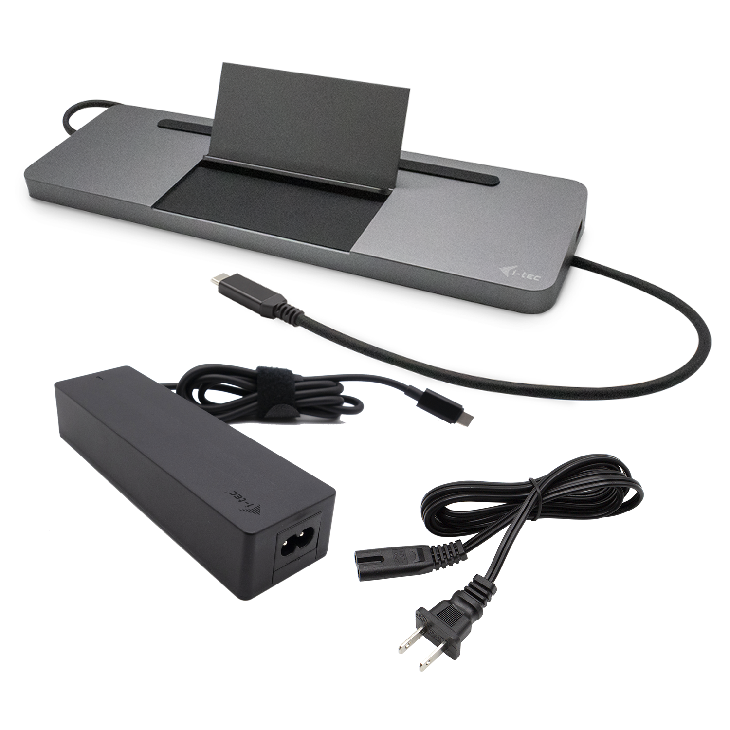 I-TEC USB-C Metal 4K 3xDisplay DS 1xHDMI1xVGA1xDP 1xSD+1xmicroSD CR 1xGLAN 1x3.5mmAudio 2xUSB 3.0 2xUSB 2.0 1xUSB-C PD+ Netztei 100W