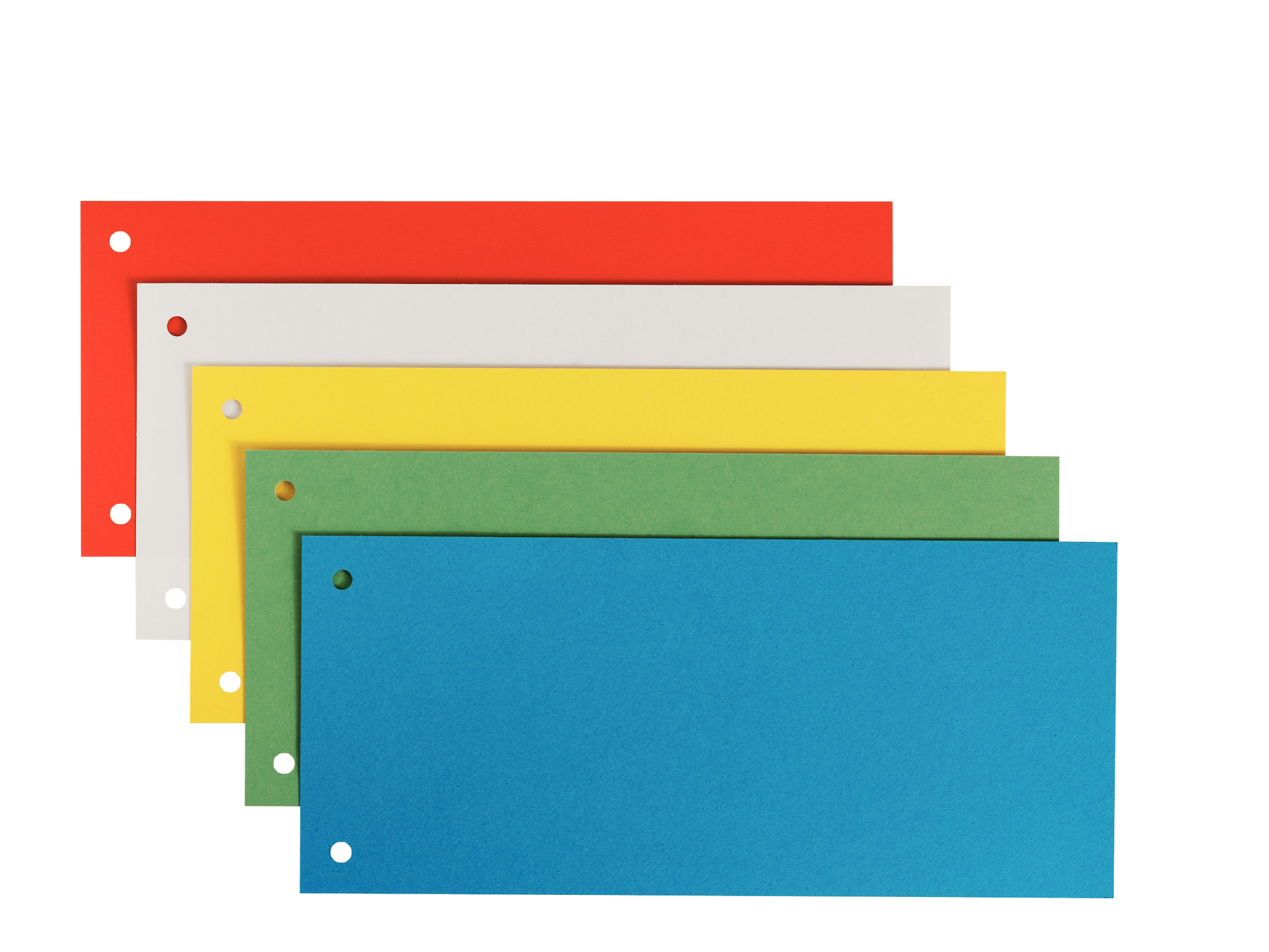 LEITZ Trennstreifen 1679 farbsortiert, 180 g/qm Karton 24,0 x 10,5 cm, 25 St.